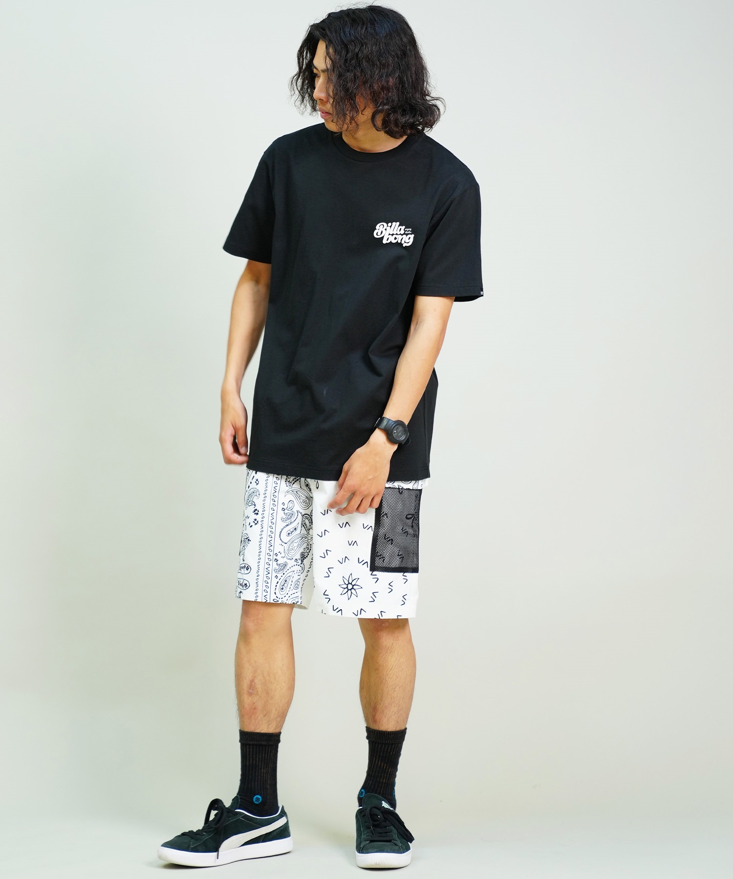 BILLABONG ビラボン 半袖 Tシャツ メンズ バックプリント レギュラーフィット GROOVY BE01A-205(LRD-S)