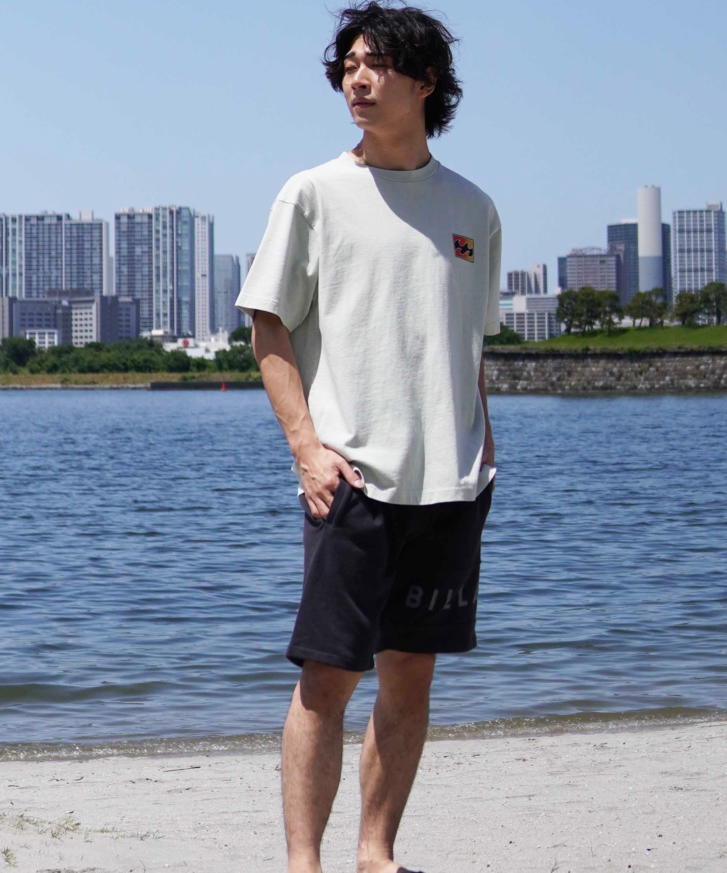 BILLABONG ビラボン 半袖 Tシャツ メンズ バックプリント オーバーフィット CRAYON WAVE BE01A-210(BLK-M)