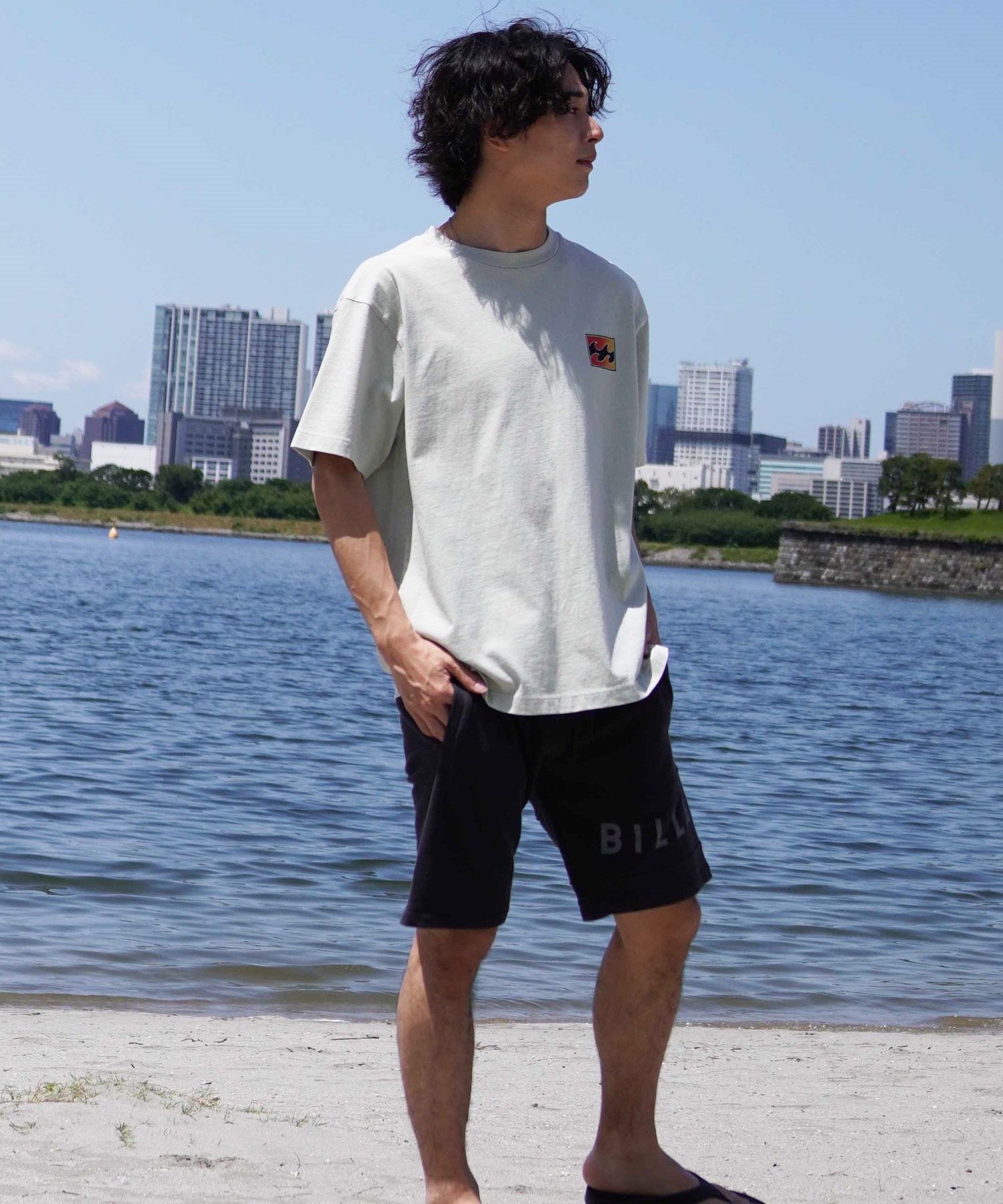 BILLABONG ビラボン 半袖 Tシャツ メンズ バックプリント オーバーフィット CRAYON WAVE BE01A-210(BLK-M)