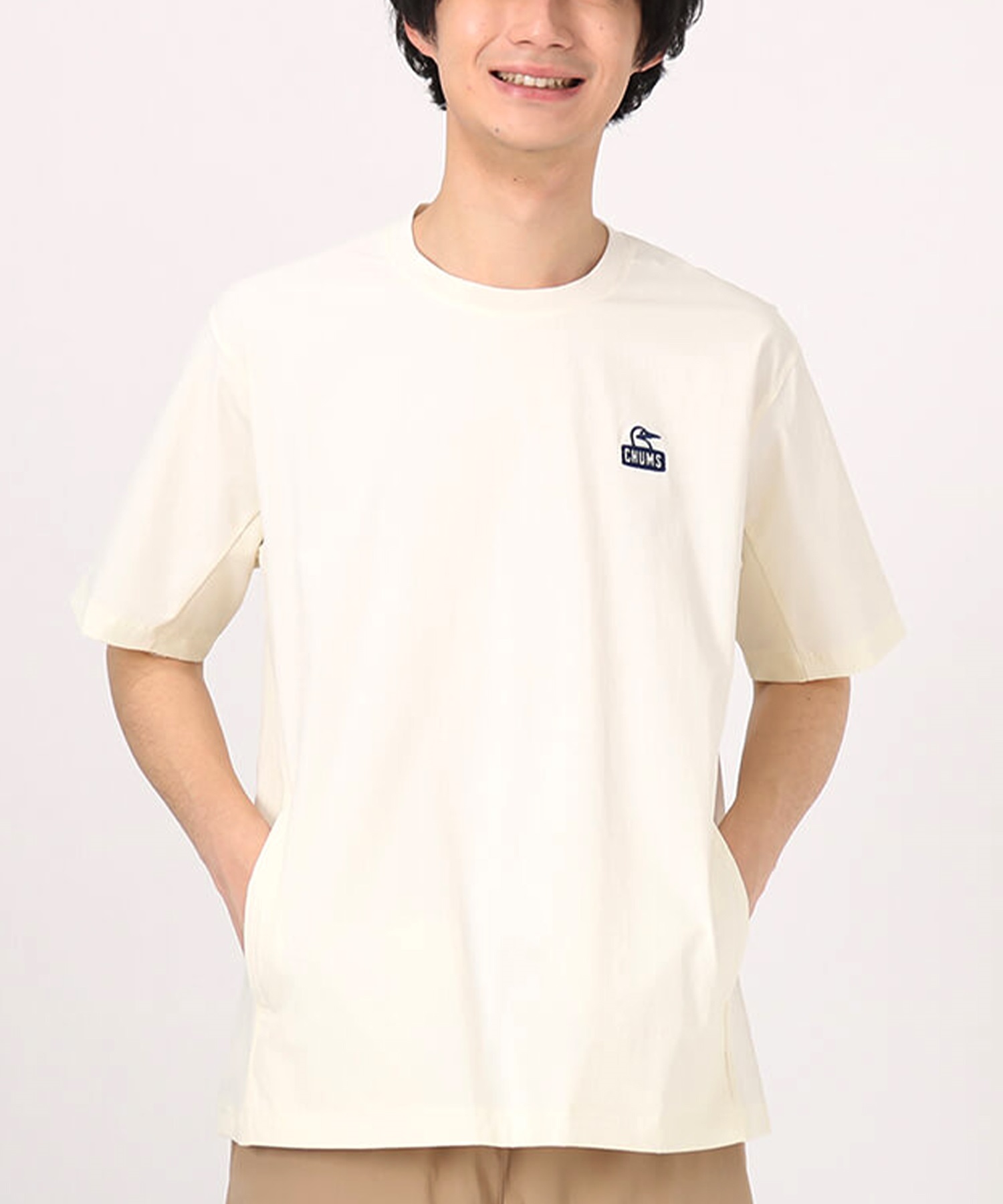 CHUMS チャムス メンズ 半袖 Tシャツ 半袖TEE ボックスシルエット ストレッチ セットアップ対応 CH01-2344(W022-M)