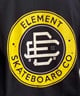 【クーポン対象】ELEMENT エレメント ROUND SS メンズ 半袖 Tシャツ バックプリント ビックシルエット 吸水速乾 BE02A-202(FBK-M)