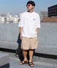 【クーポン対象】ELEMENT エレメント ROUND SS メンズ 半袖 Tシャツ バックプリント ビックシルエット 吸水速乾 BE02A-202(BEG-M)