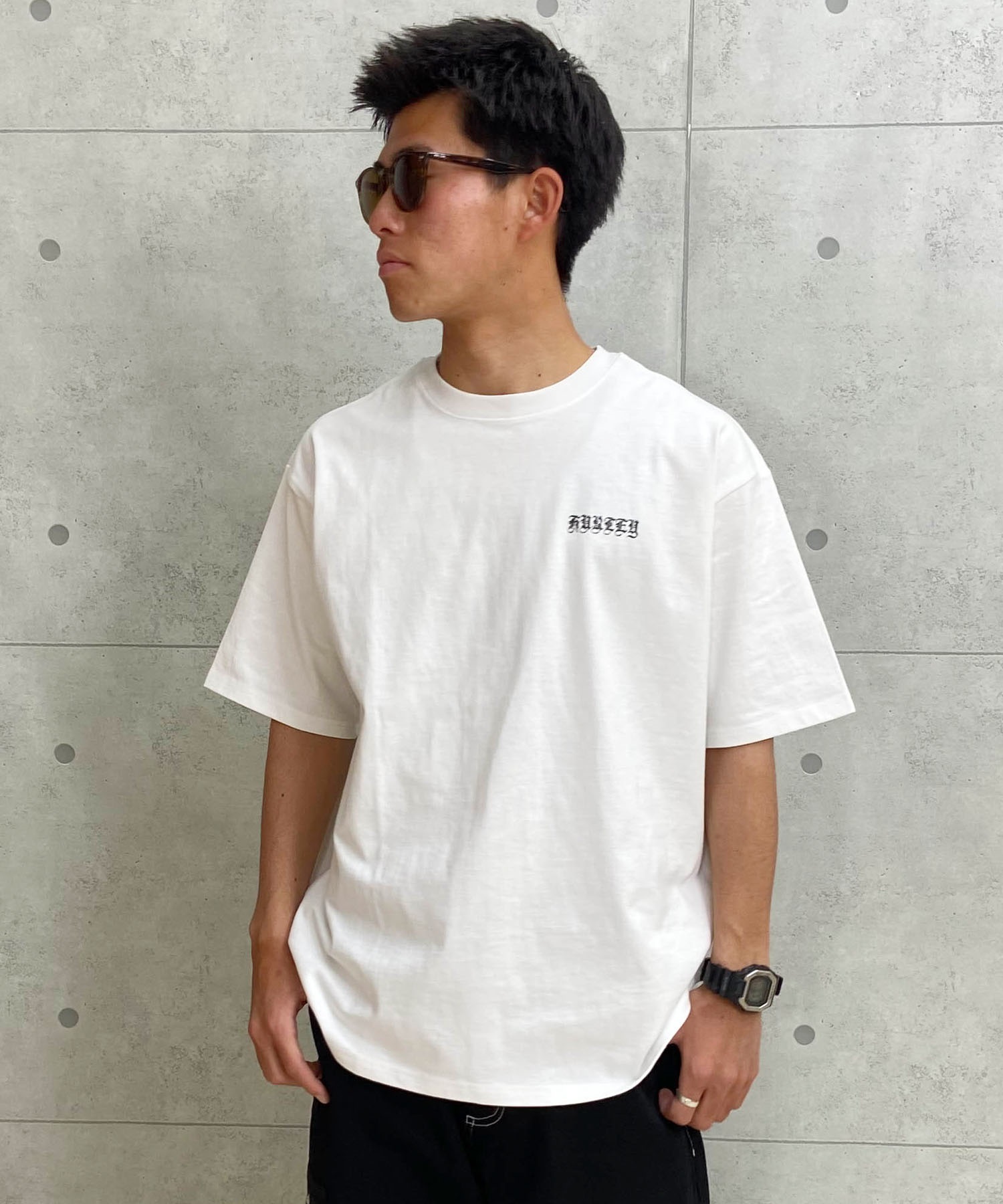 Hurley ハーレー バンダナ バックプリント ティー メンズ ショートスリーブ Tシャツ 24MRSMSS04(WHT-S)