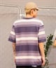 Hurley ハーレー メンズ 半袖 Tシャツ オーバーサイズ ボーダー柄  MSS2411019(GRY-M)