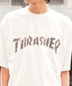 THRASHER スラッシャー メンズ 半袖 Tシャツ ピグメント染 NECKFACE ネックフェイス THM-24SPSST03 ムラサキスポーツ限定(BLK-M)