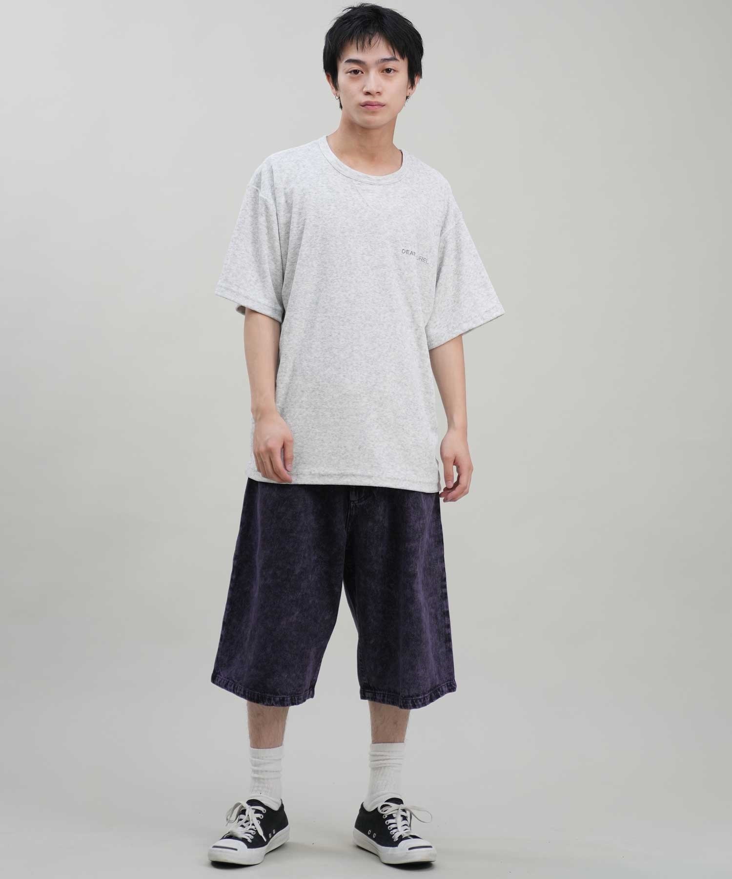 DEAR LAUREL ディアローレル メンズ 半袖 Tシャツ 機能素材 パイル地 D24S2110 ムラサキスポーツ限定(WT-M)