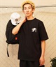 FORGET NEVER フォーゲットネバー メンズ 半袖Ｔシャツ バックプリント オーバーサイズ 242OO1ST203FN ムラサキスポーツ限定(BLK-M)