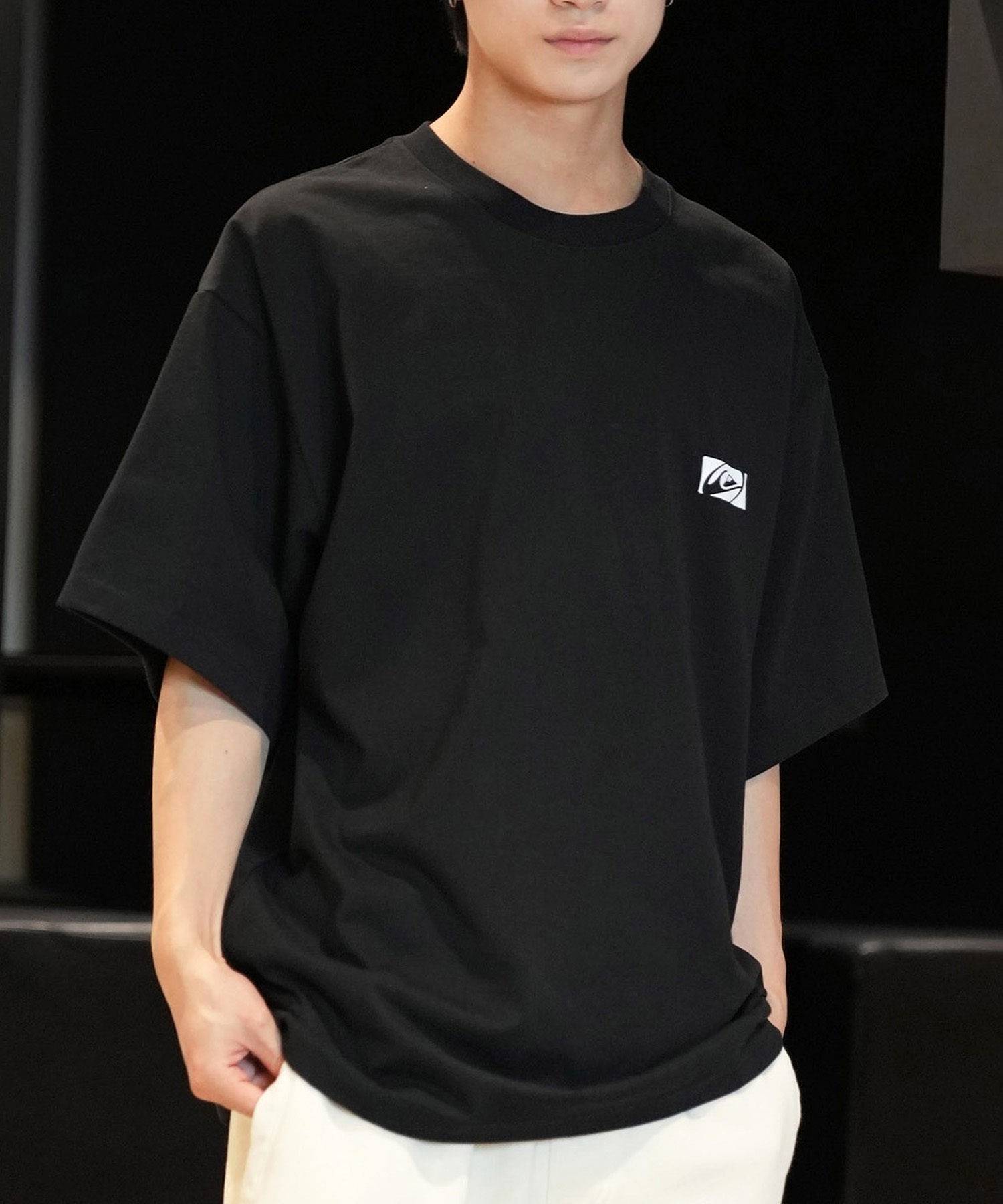 QUIKSILVER クイックシルバー 半袖 Tシャツ メンズ バックプリントTee オーバーサイズ QST242614M ムラサキスポーツ限定(WHT1-M)