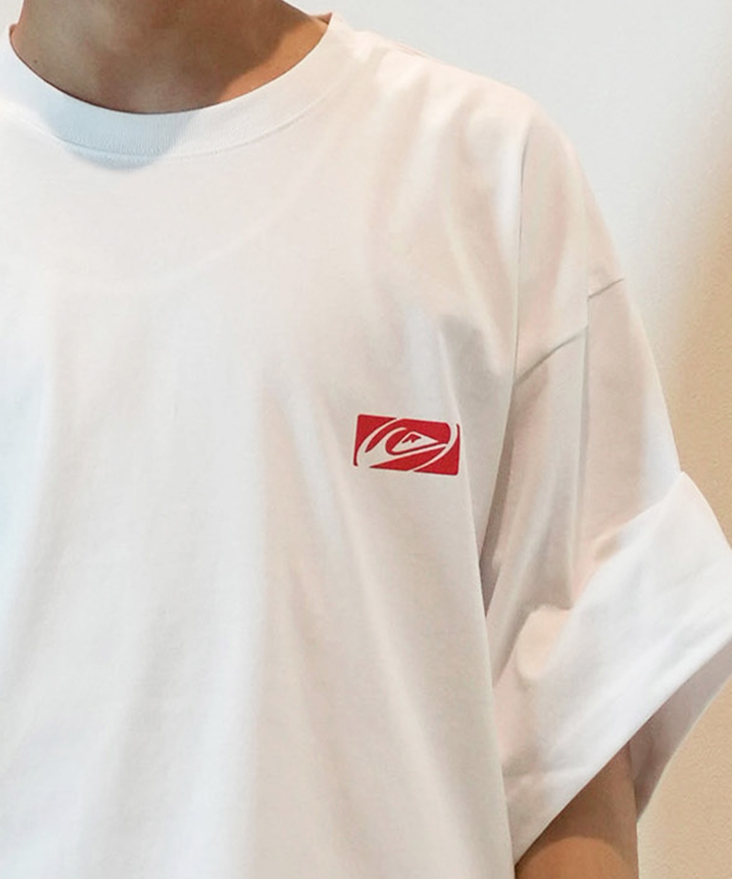 QUIKSILVER クイックシルバー 半袖 Tシャツ メンズ バックプリントTee オーバーサイズ QST242614M ムラサキスポーツ限定(WHT1-M)