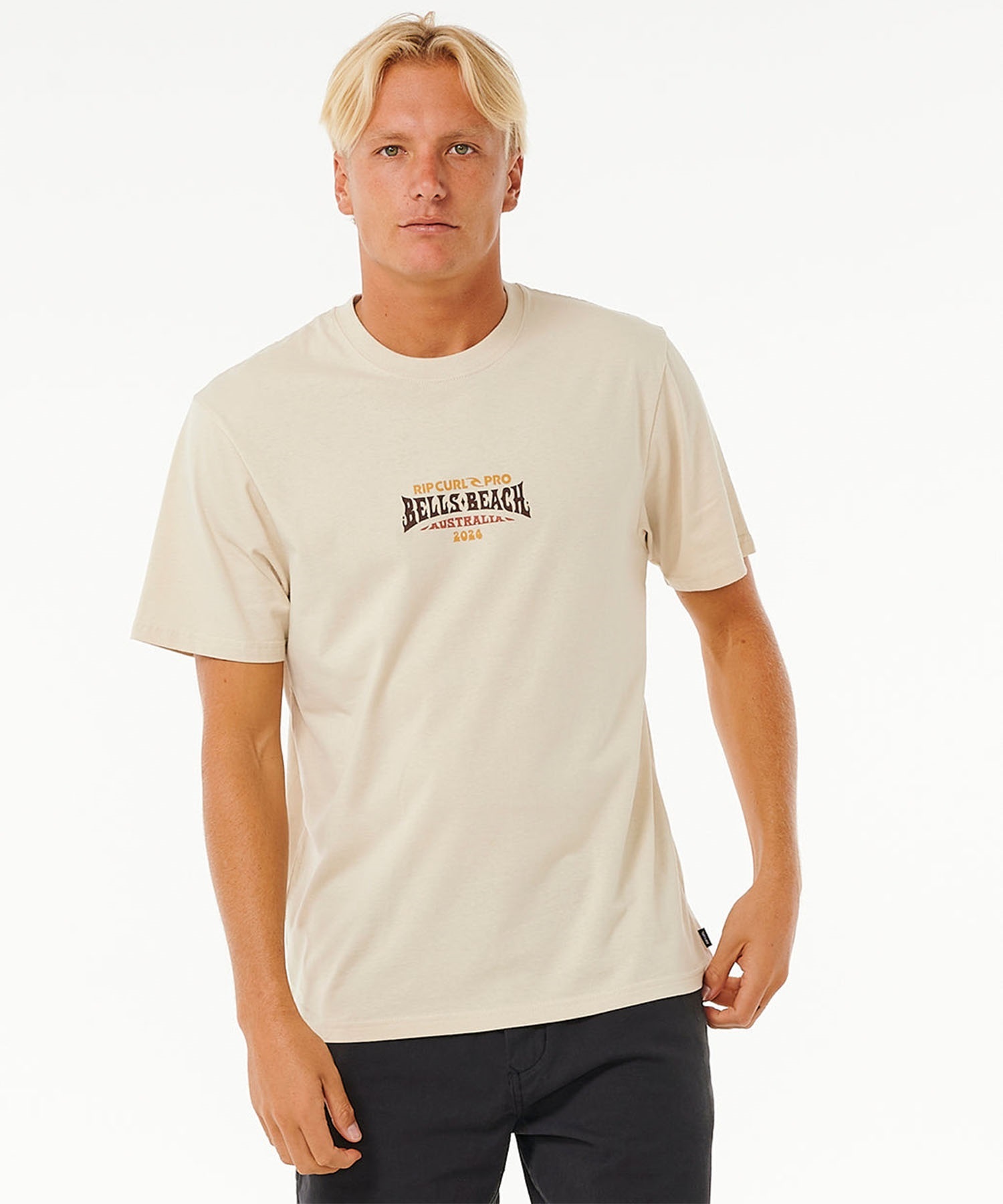 RIP CURL リップカール M RIP CURL PRO 24 LOGO TEE メンズ 半袖Tシャツ ワンポイント 0FDMTE(WT-M)