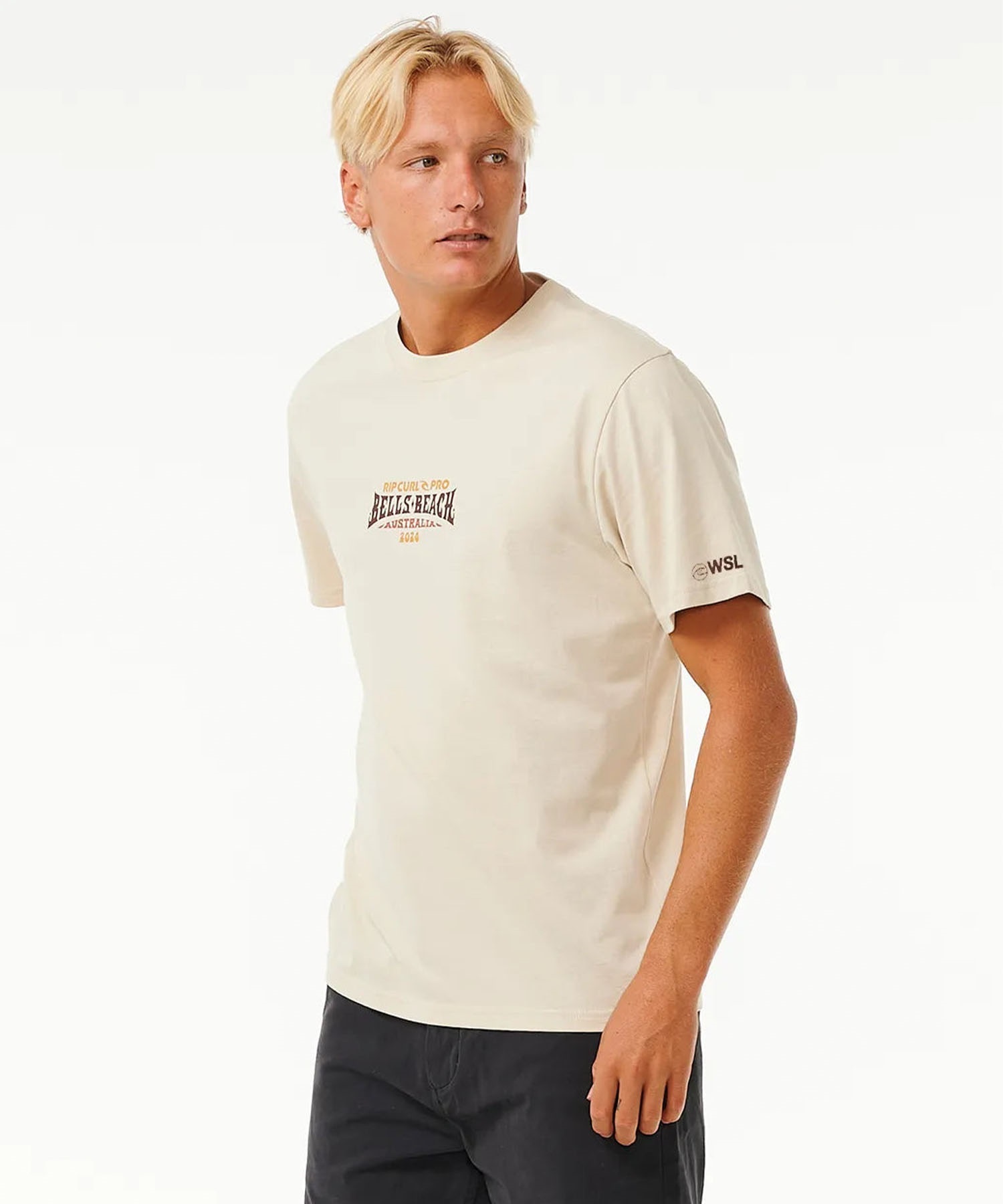 RIP CURL リップカール M RIP CURL PRO 24 LOGO TEE メンズ 半袖Tシャツ ワンポイント 0FDMTE(WT-M)