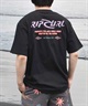 RIP CURL リップカール メンズ 半袖 Tシャツ バックプリント O01-200 ムラサキスポーツ限定(BK-M)