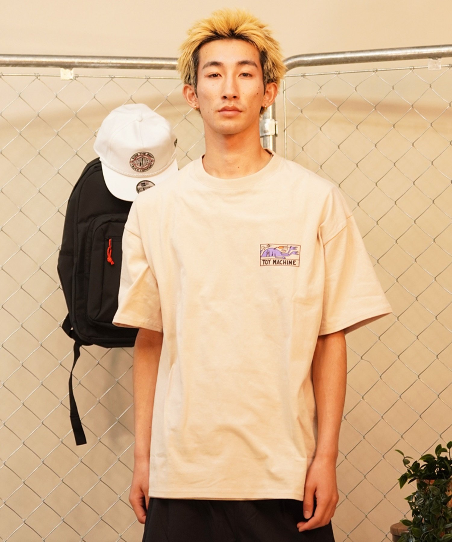 【ムラサキスポーツ限定】 TOY MACHINE トイマシーン メンズ 半袖 Tシャツ バックプリント MTMSEST2(WHITE-M)