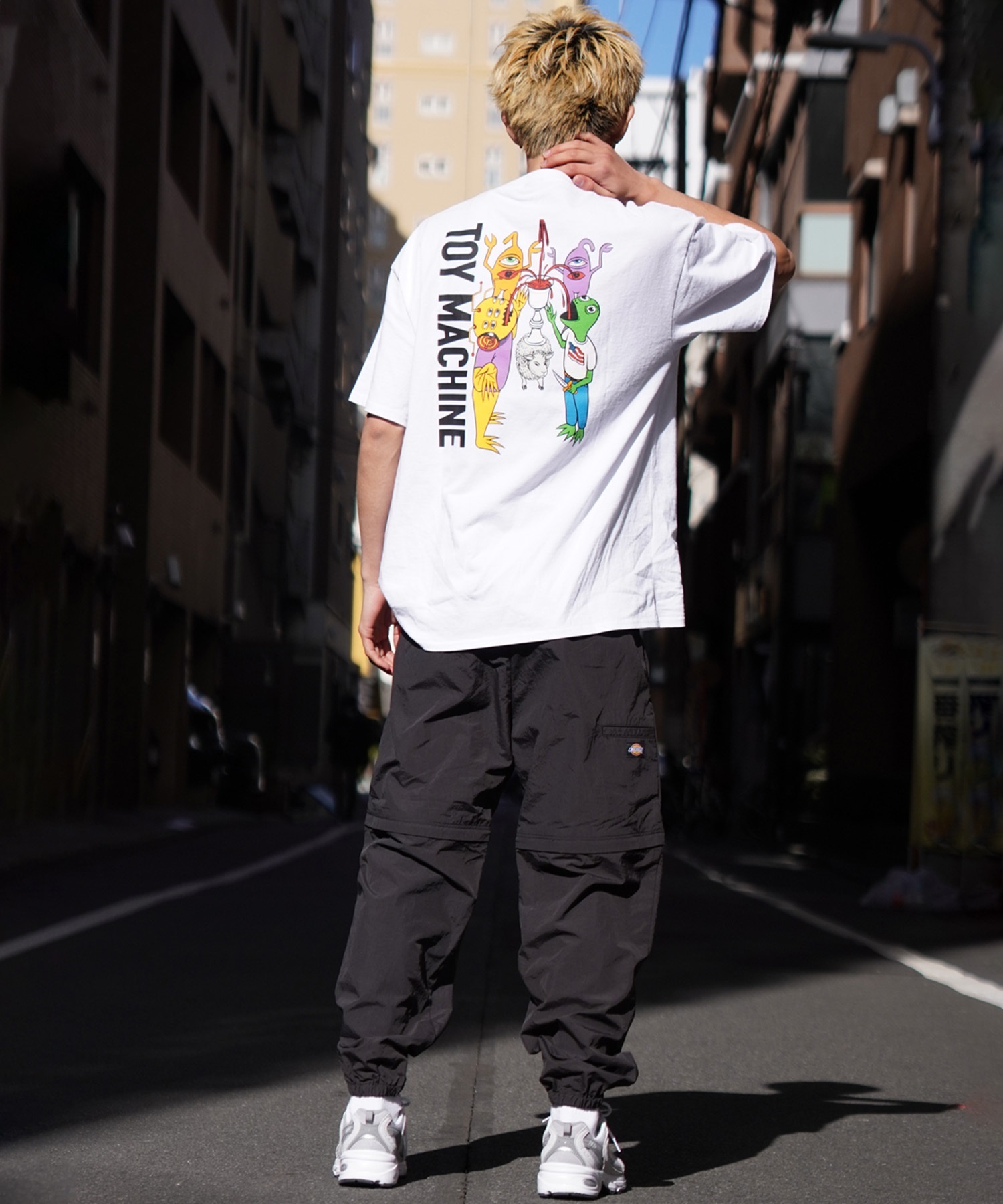 【ムラサキスポーツ限定】 TOY MACHINE トイマシーン メンズ 半袖 Tシャツ バックプリント MTMSEST3(WHITE-M)