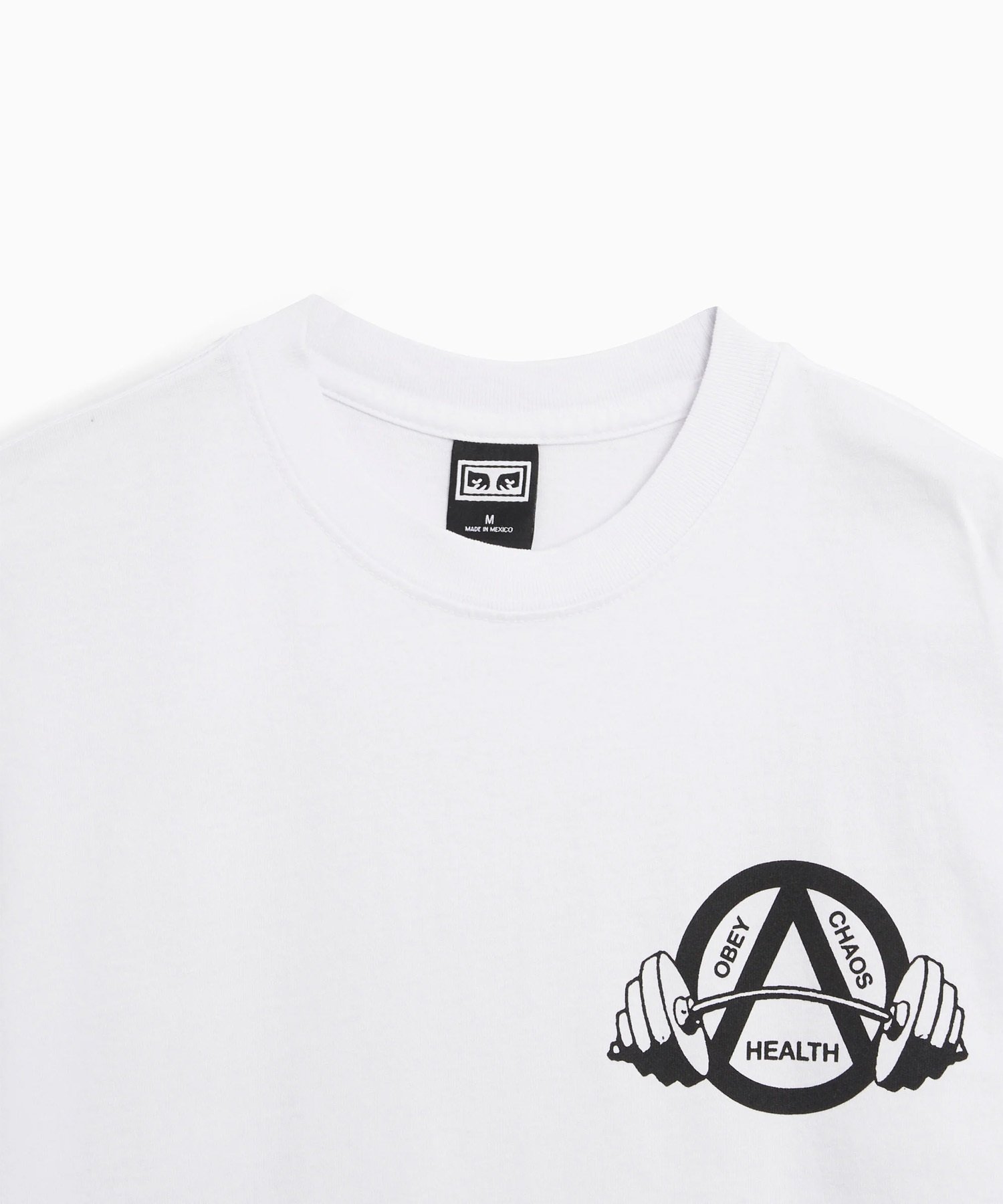 OBEY オベイ メンズ 半袖 Tシャツ バックプリント リラックスシルエット コットン OBEY NOTHING 166913719(WHT-M)