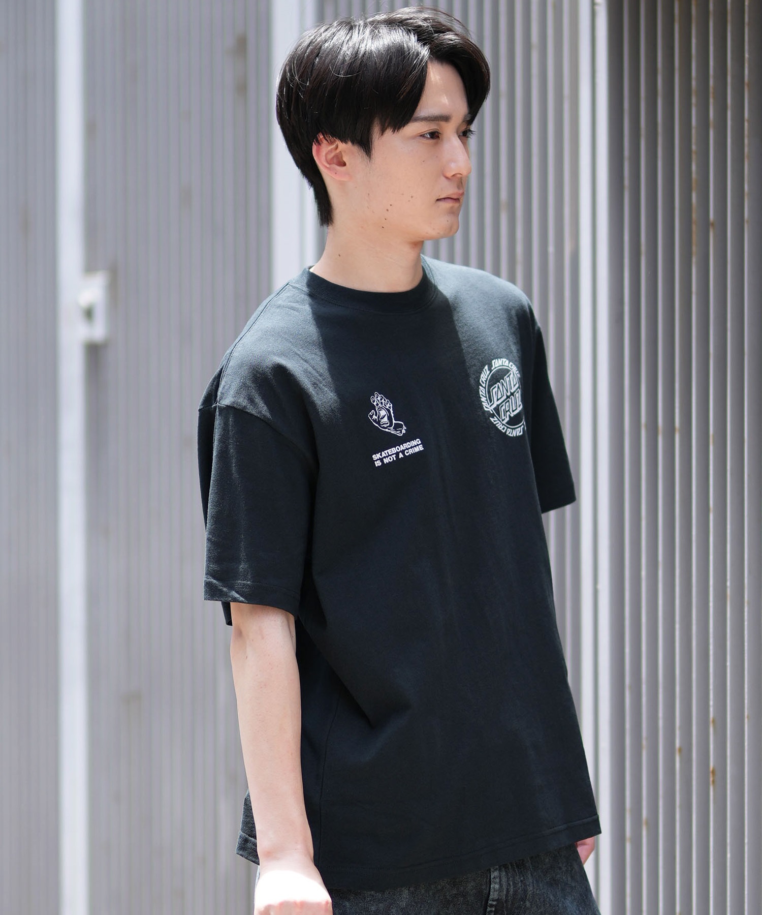 SANTACRUZ サンタクルーズ 半袖 Tシャツ メンズ バックプリント Historical S S Tee 502242406 ムラサキスポーツ限定(WHITE-M)