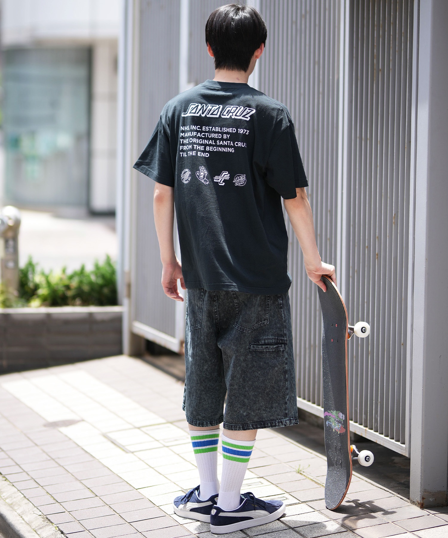 SANTACRUZ サンタクルーズ 半袖 Tシャツ メンズ バックプリント Historical S S Tee 502242406 ムラサキスポーツ限定(WHITE-M)