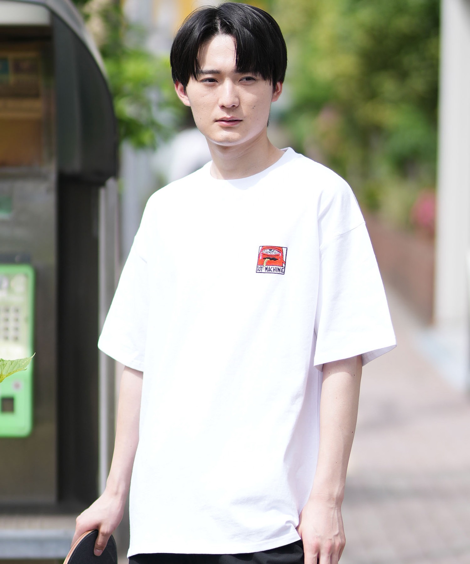 TOY MACHINE トイマシーン メンズ Tシャツ 半袖 ビッグシルエット バックプリント MTMSEST28 ムラサキスポーツ限定(WHITE-M)