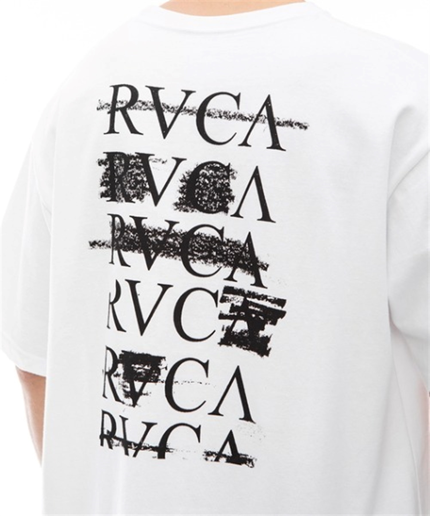 RVCA ルーカ メンズ 半袖 Tシャツ コットンTee バックプリント オーバーサイズ BE04A-231(WHT-S)