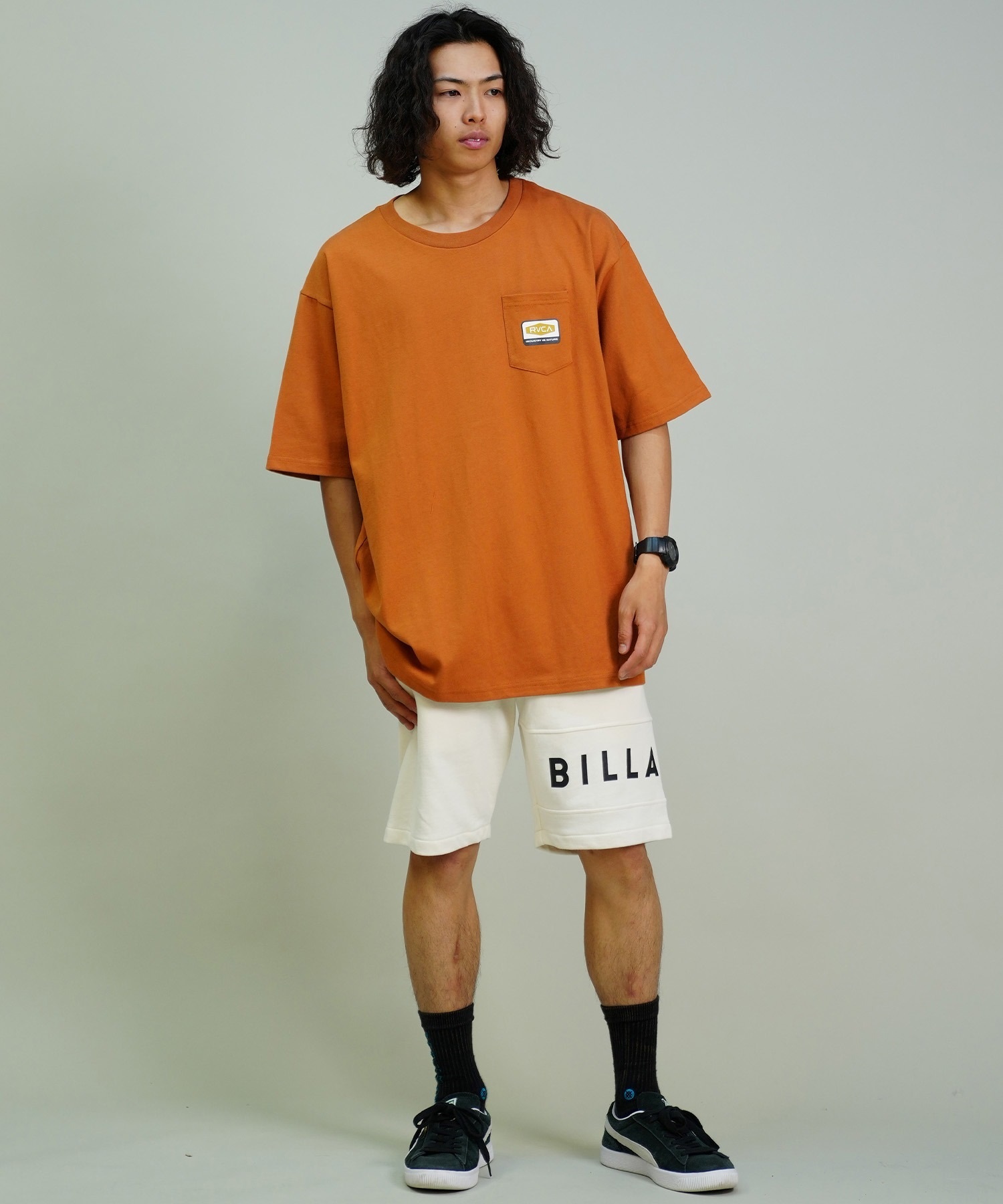 RVCA ルーカ メンズ 半袖 Tシャツ バックプリント オーバーサイズ コットン BE04A-238(CNJ0-S)