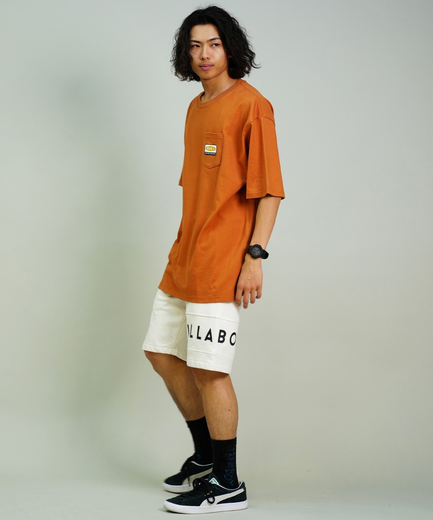 RVCA ルーカ メンズ 半袖 Tシャツ バックプリント オーバーサイズ コットン BE04A-238(CNJ0-S)