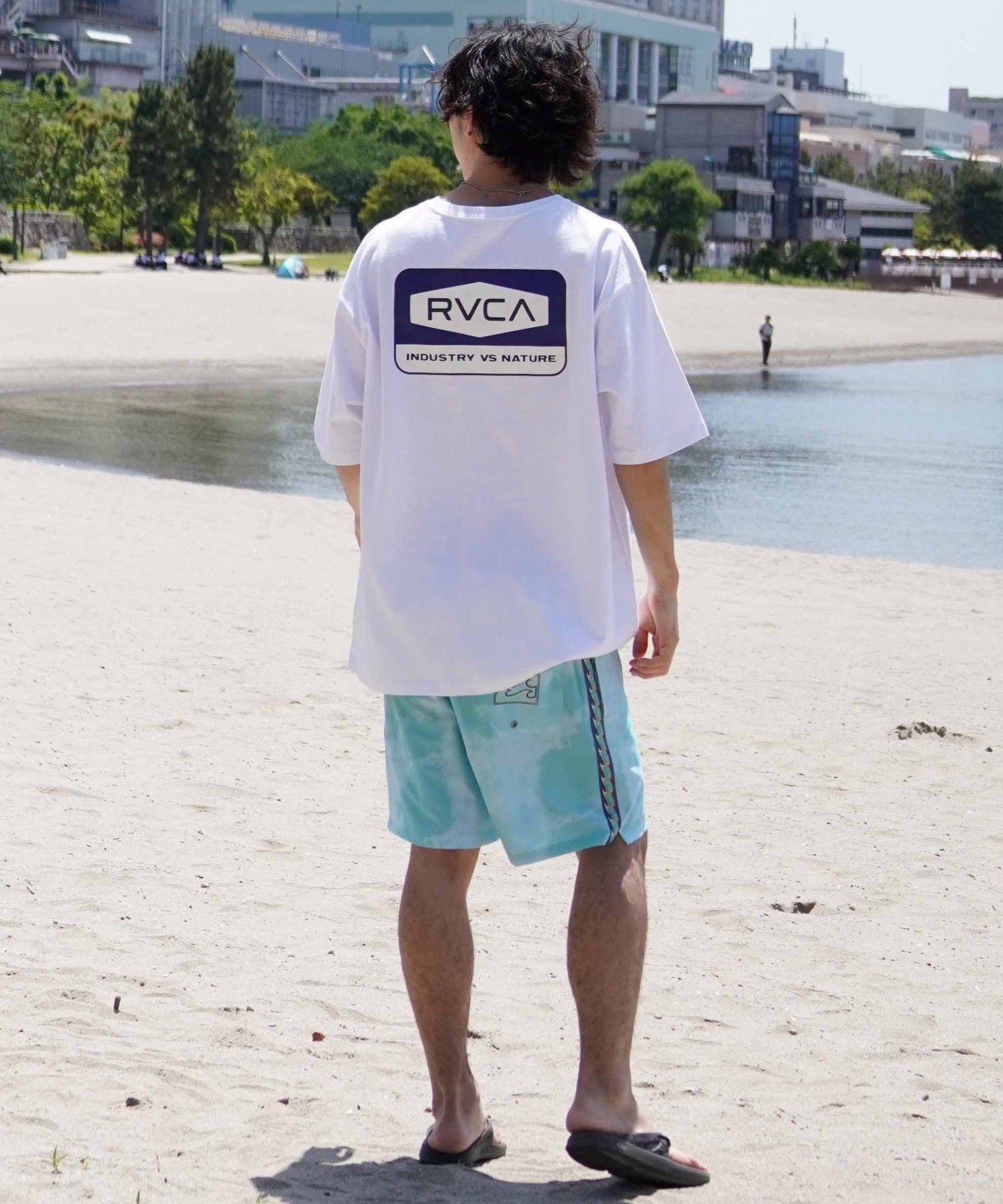 RVCA ルーカ メンズ 半袖 Tシャツ バックプリント オーバーサイズ コットン BE04A-238(CNJ0-S)