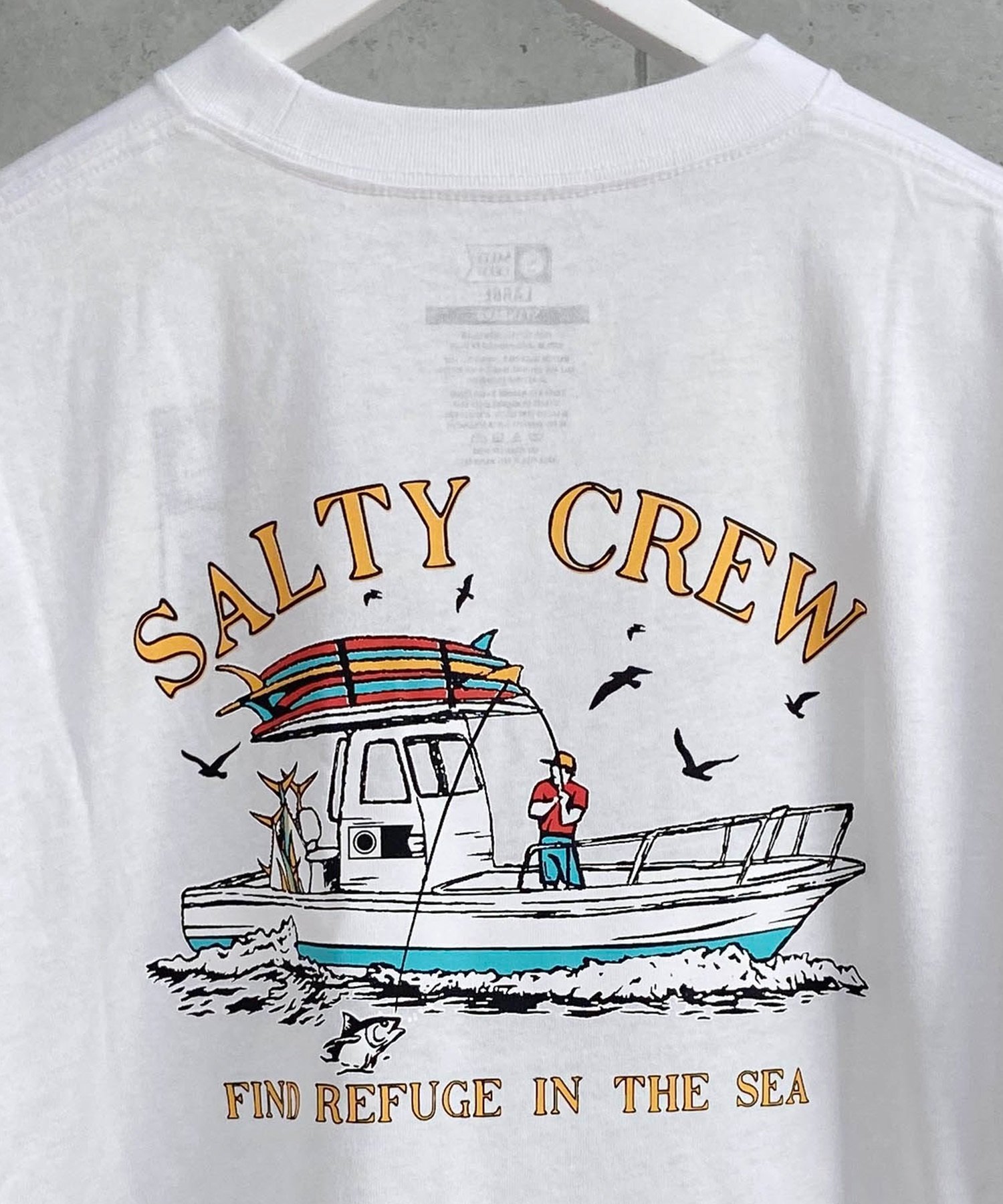 SALTY CREW ソルティークルー メンズ Tシャツ 半袖 バックプリント オーバーサイズ JAPAN LTD 54-230(WHT-M)