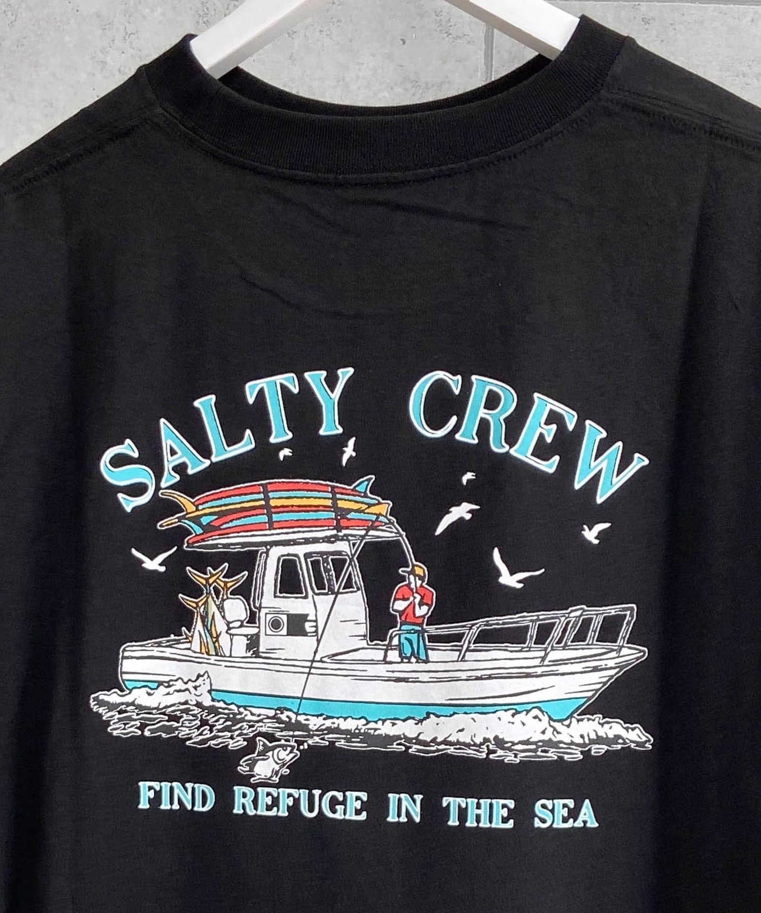 SALTY CREW ソルティークルー メンズ Tシャツ 半袖 バックプリント オーバーサイズ JAPAN LTD 54-230(BLK-M)