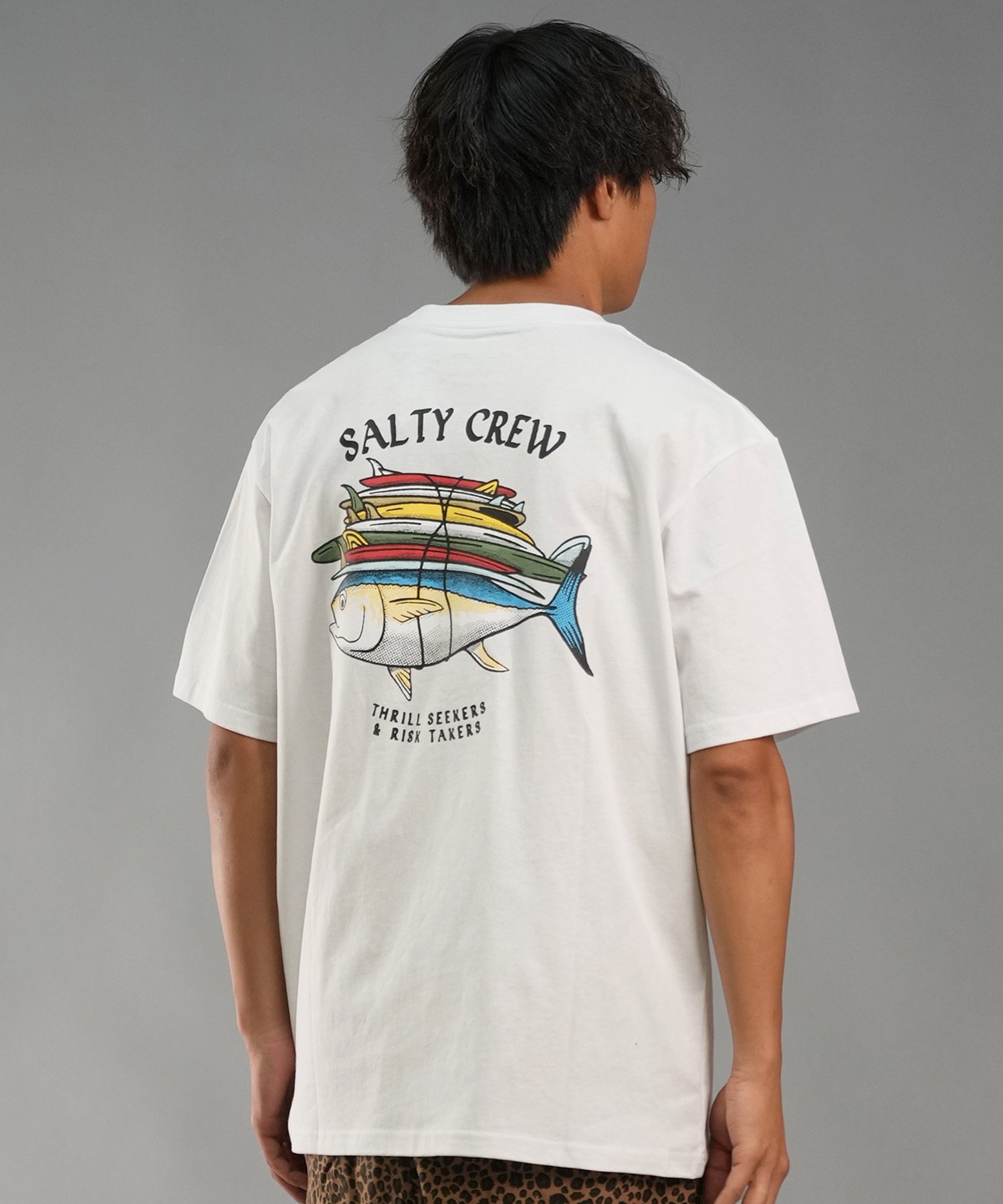 SALTY CREW ソルティークルー メンズ Tシャツ 半袖 バックプリント オーバーサイズ JAPAN LTD 54-231(HBL-M)