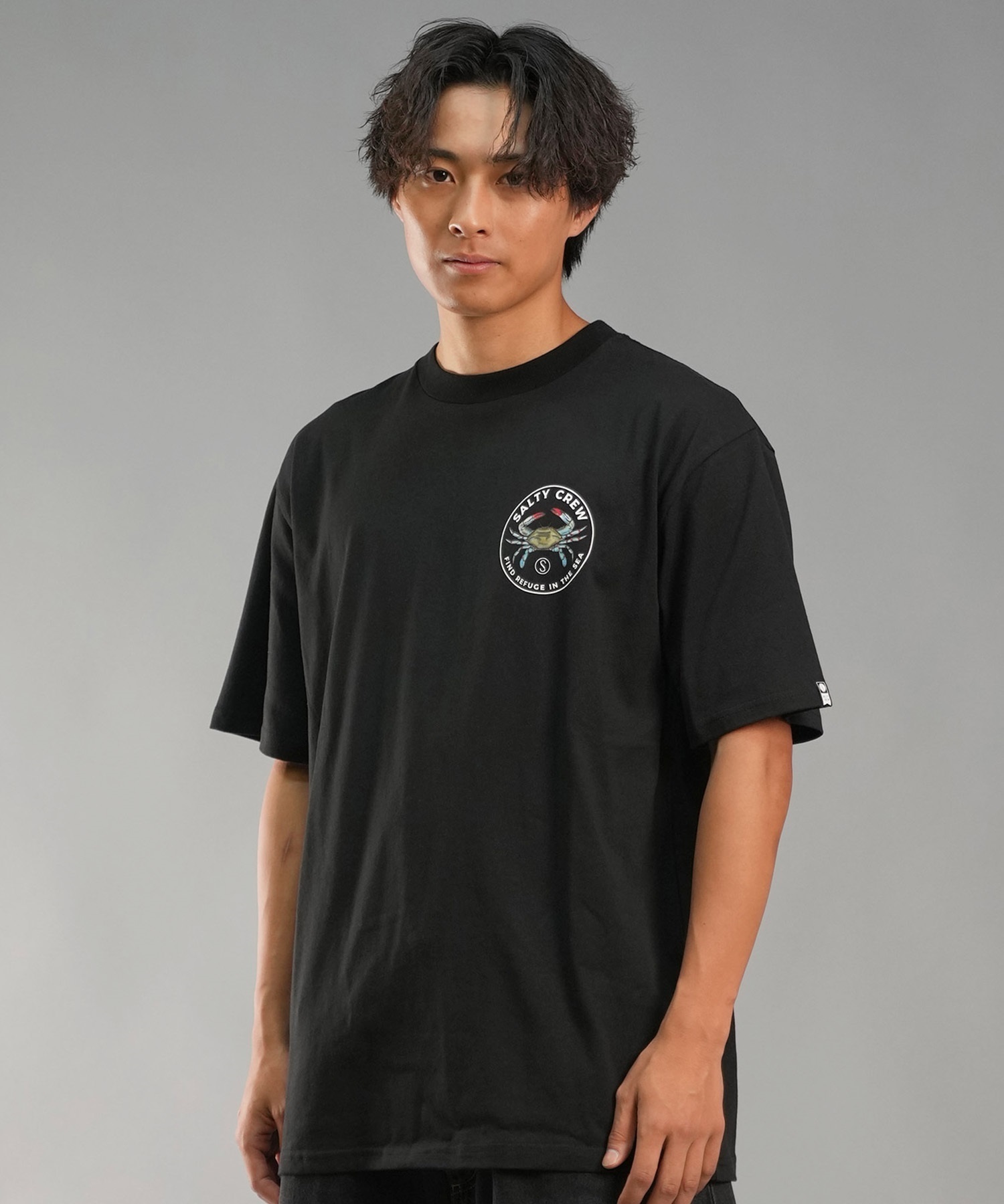 SALTY CREW ソルティークルー メンズ Tシャツ 半袖 バックプリント オーバーサイズ JAPAN LTD 54-232(GRN-M)