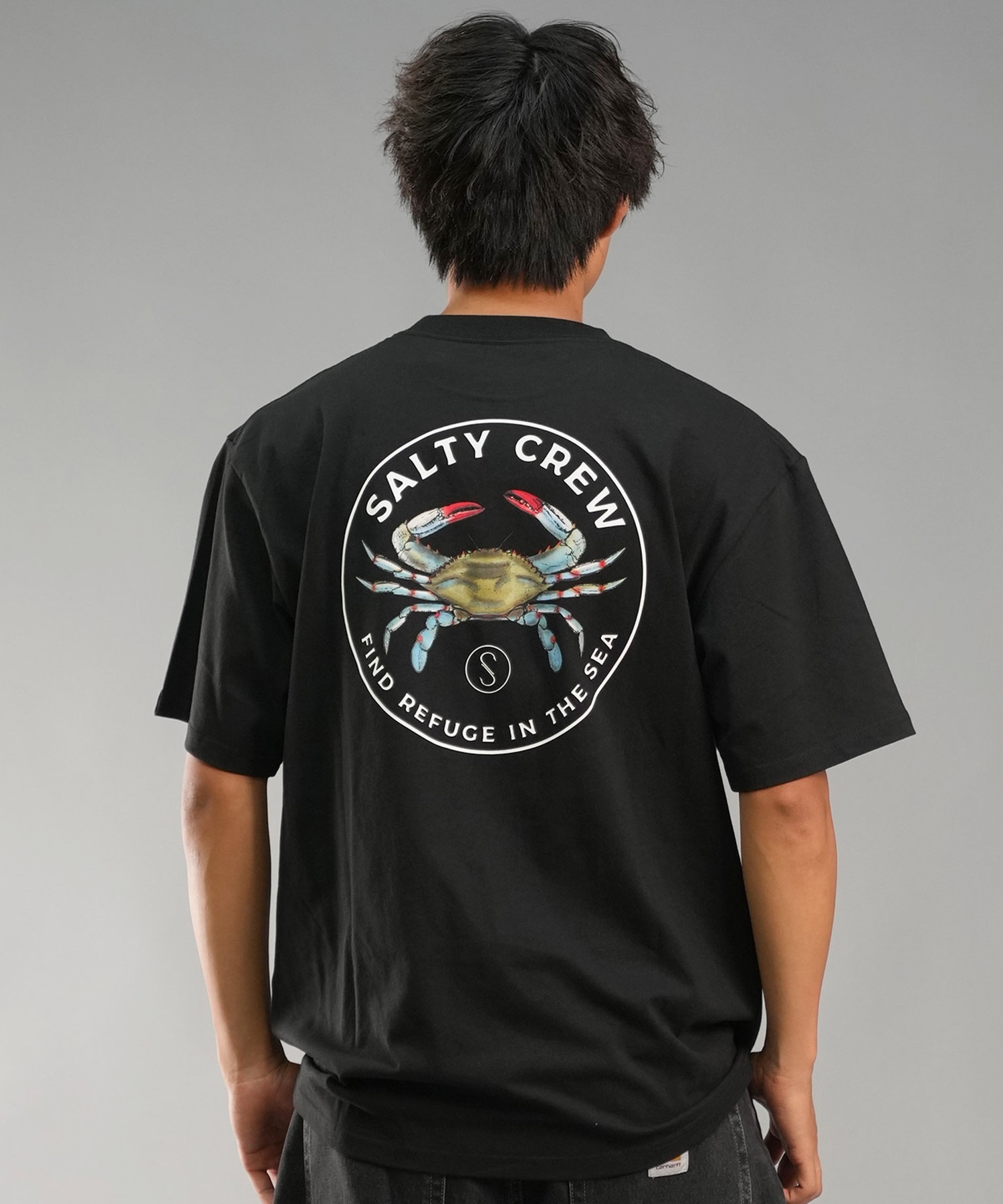 SALTY CREW ソルティークルー メンズ Tシャツ 半袖 バックプリント オーバーサイズ JAPAN LTD 54-232(GRN-M)