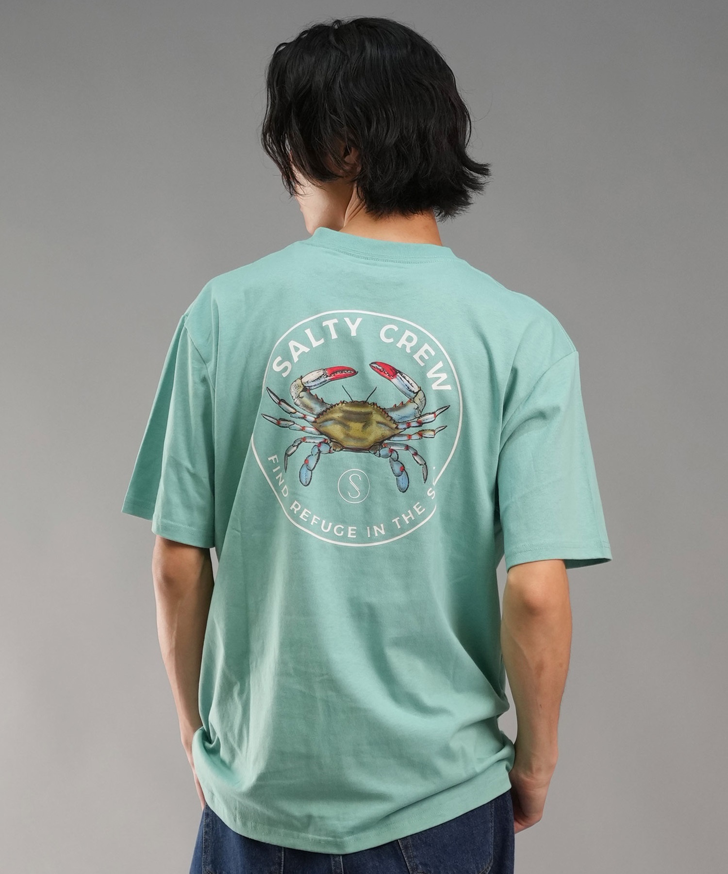 SALTY CREW ソルティークルー メンズ Tシャツ 半袖 バックプリント オーバーサイズ JAPAN LTD 54-232(WHT-M)