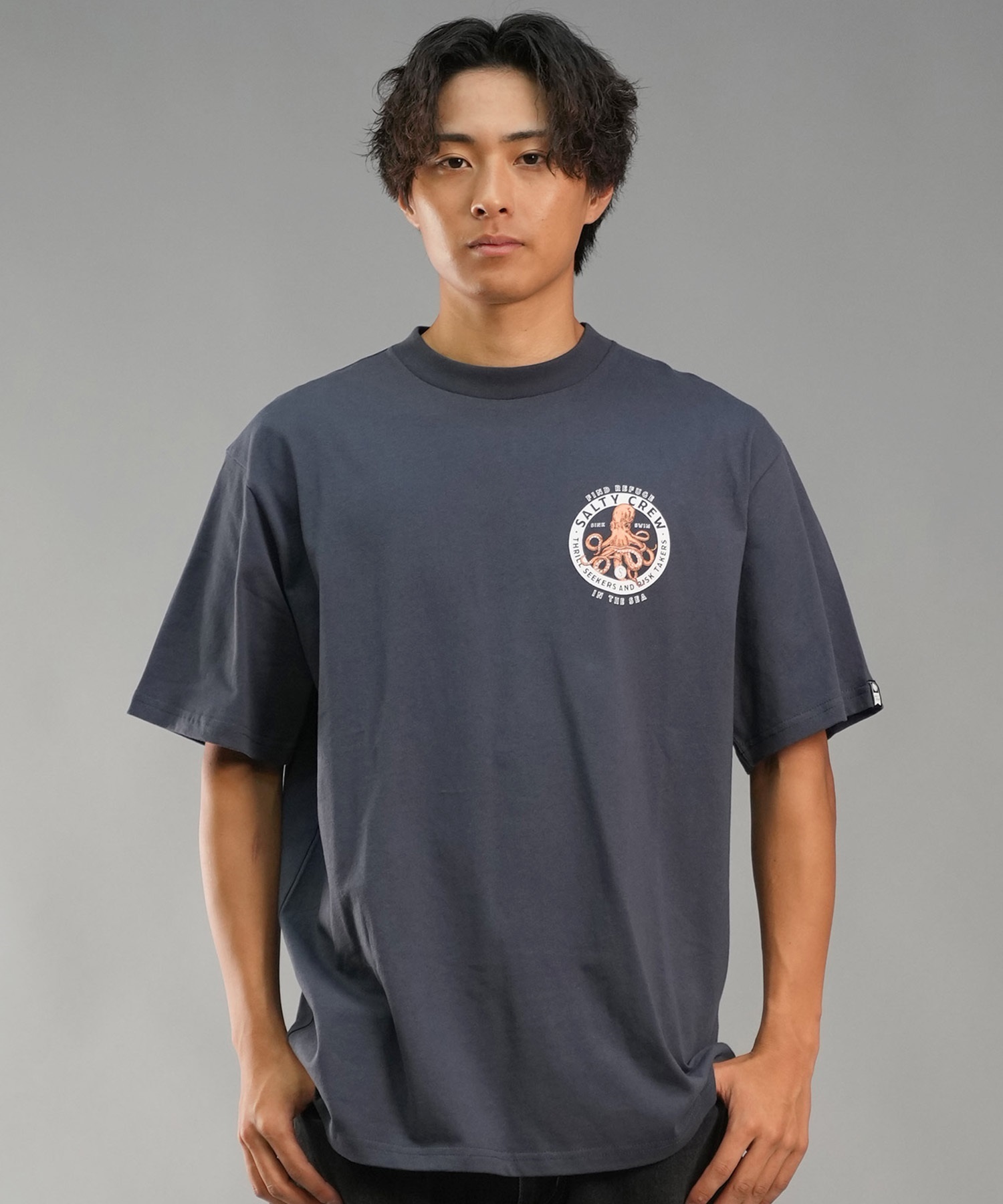 SALTY CREW ソルティークルー メンズ Tシャツ 半袖 バックプリント オーバーサイズ JAPAN LTD 54-233(HBL-M)