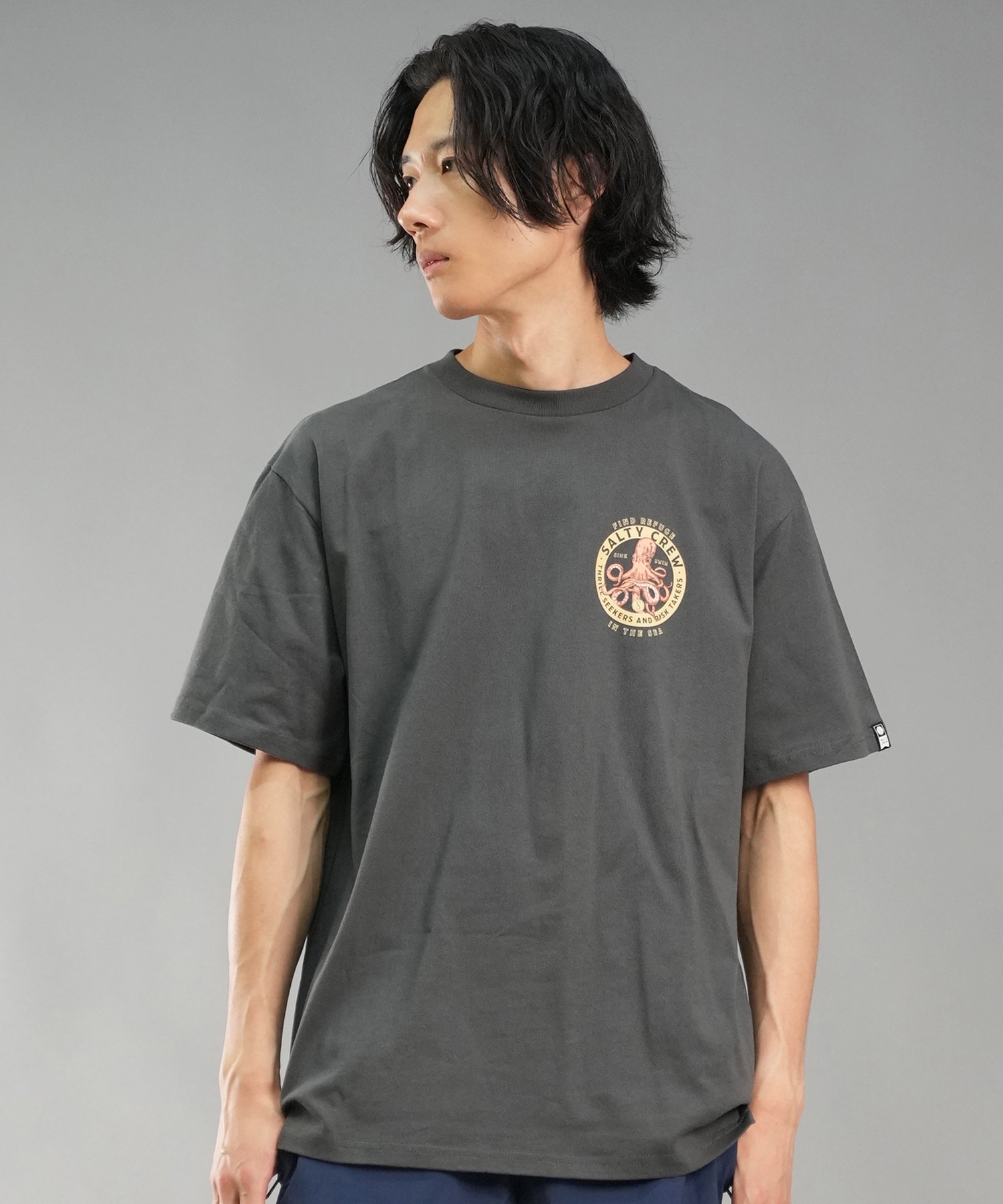 SALTY CREW ソルティークルー メンズ Tシャツ 半袖 バックプリント オーバーサイズ JAPAN LTD 54-233(HBL-M)