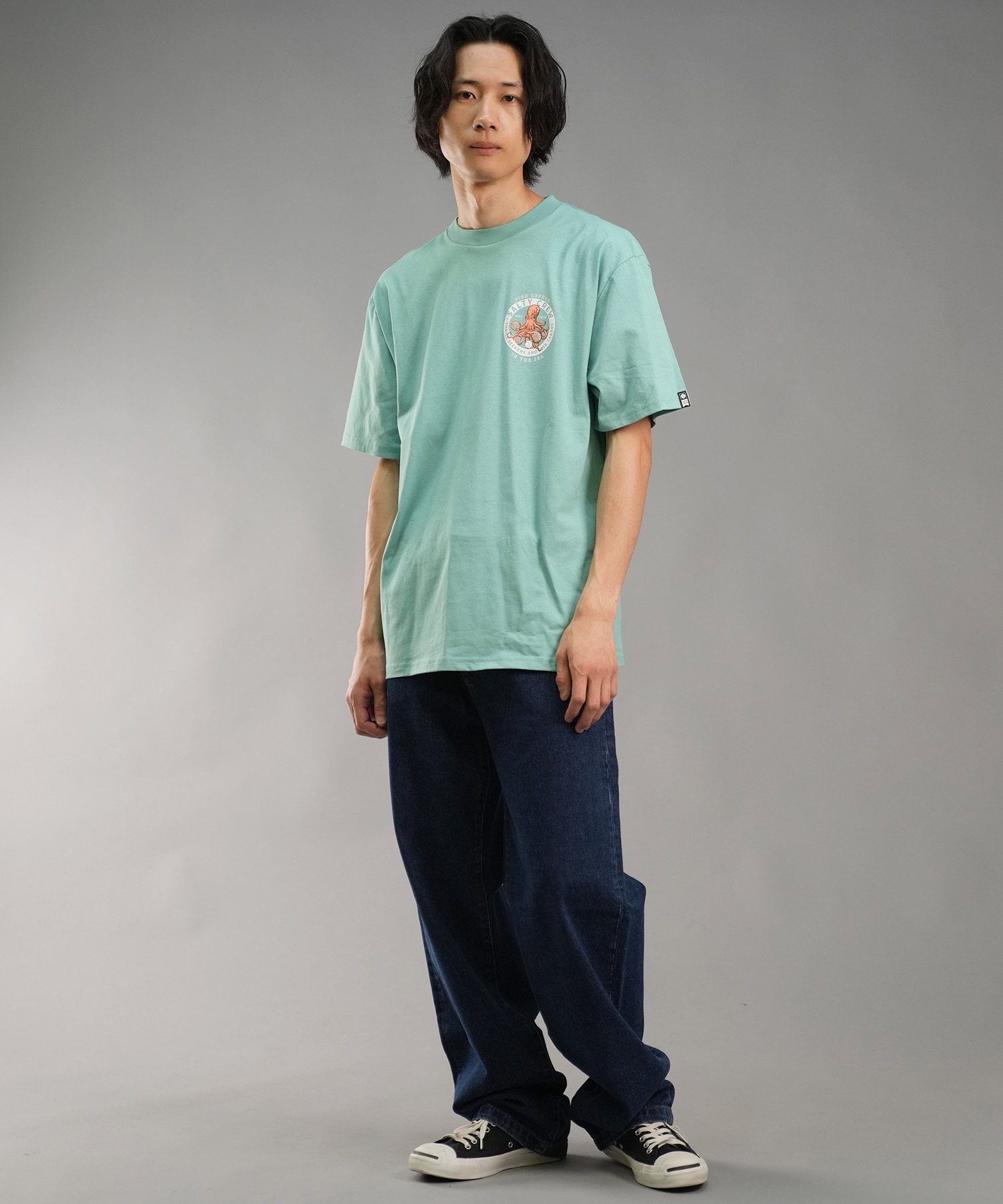 SALTY CREW ソルティークルー メンズ Tシャツ 半袖 バックプリント オーバーサイズ JAPAN LTD 54-233(HBL-M)