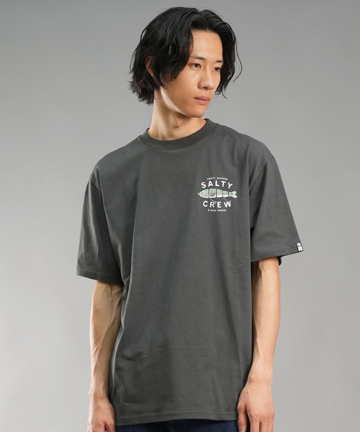 SALTY CREW ソルティークルー メンズ Tシャツ 半袖 バックプリント オーバーサイズ JAPAN LTD 54-234(WHT-M)