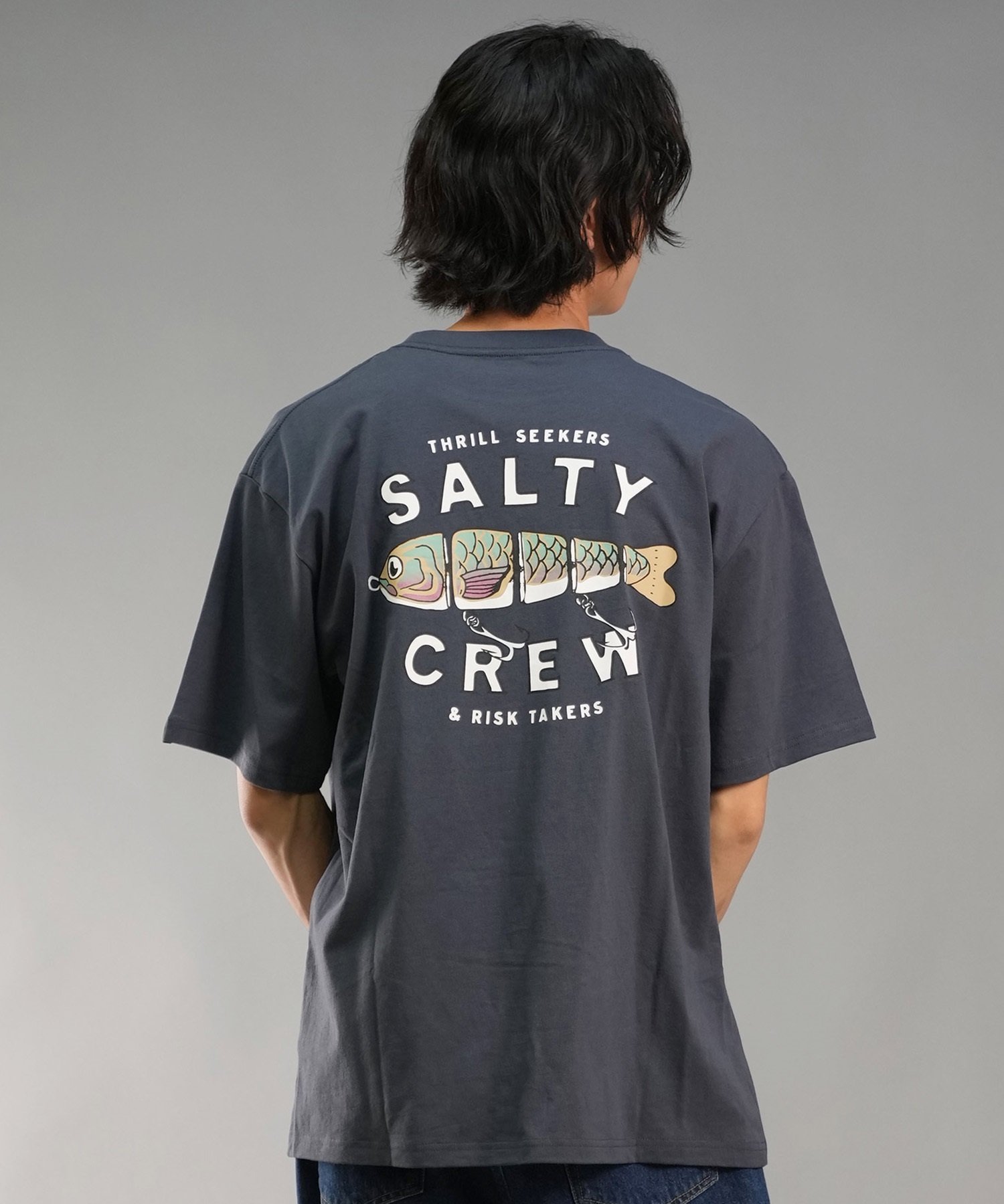 SALTY CREW ソルティークルー メンズ Tシャツ 半袖 バックプリント オーバーサイズ JAPAN LTD 54-234(WHT-M)