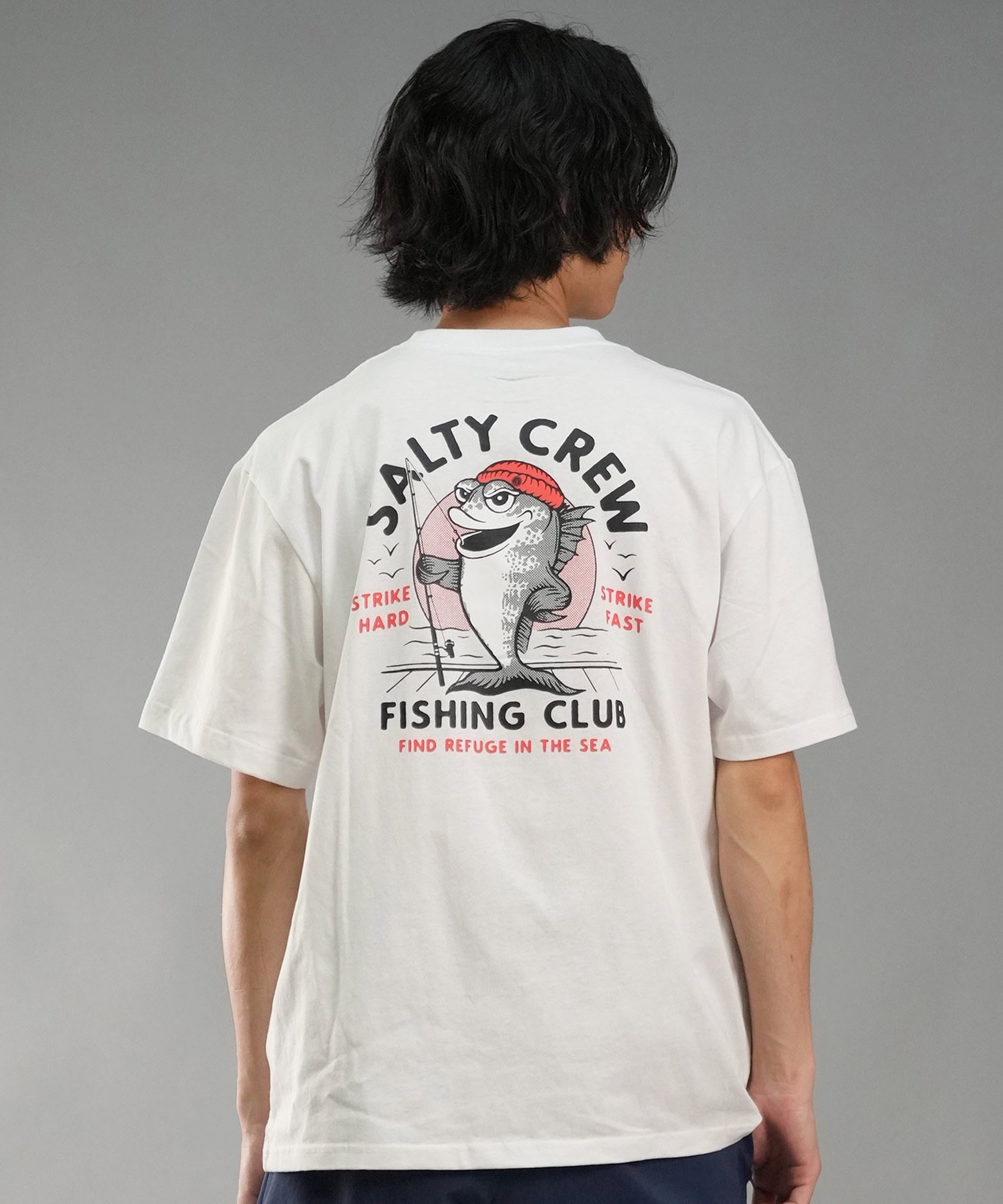 SALTY CREW ソルティークルー メンズ Tシャツ 半袖 バックプリント オーバーサイズ JAPAN LTD 54-235(WHT-M)