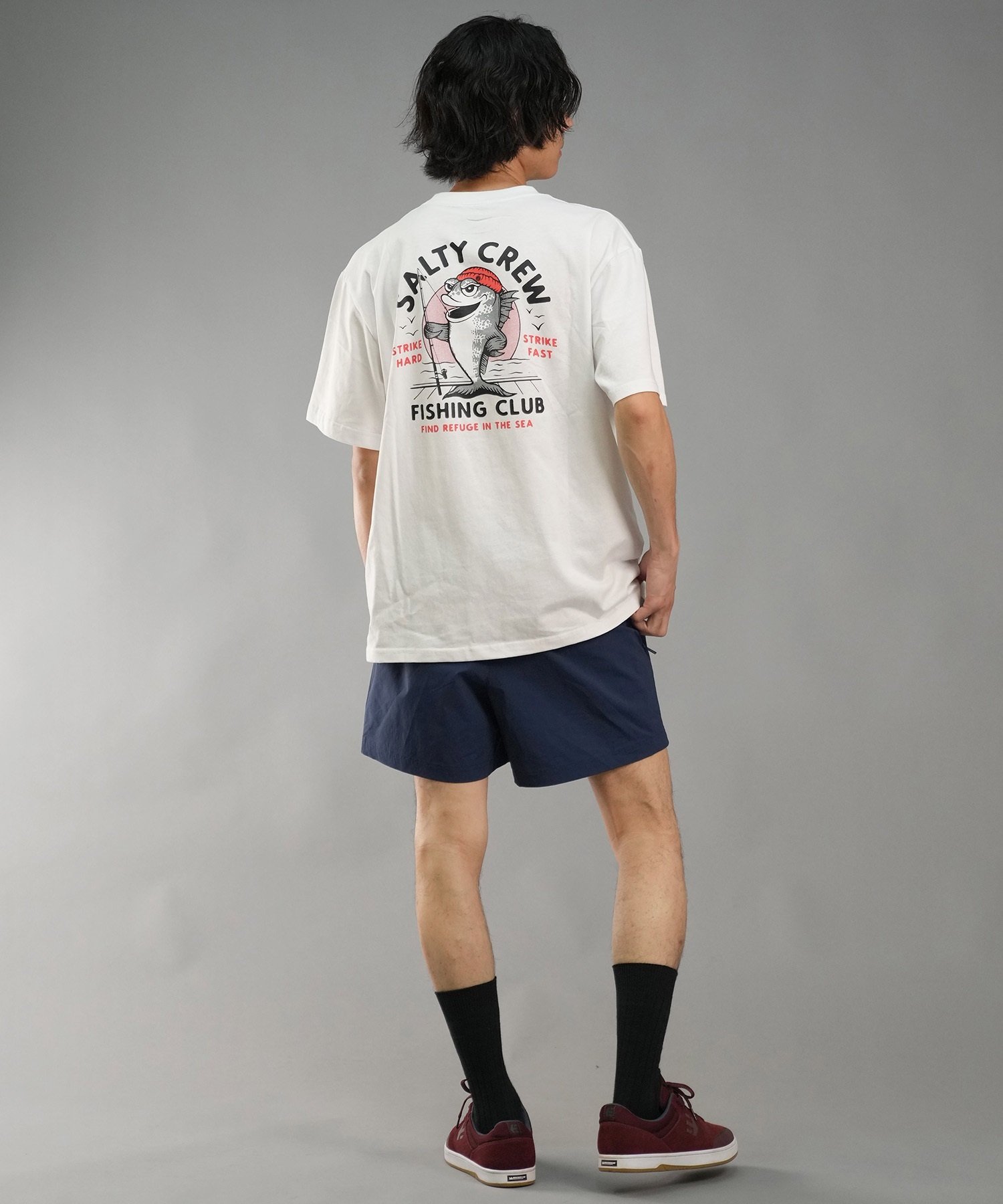 SALTY CREW ソルティークルー メンズ Tシャツ 半袖 バックプリント オーバーサイズ JAPAN LTD 54-235(WHT-M)