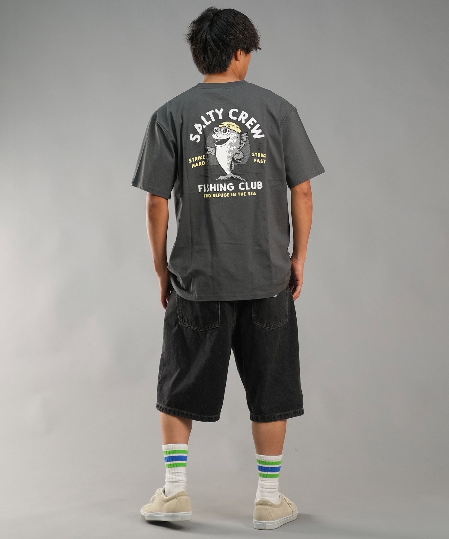 SALTY CREW ソルティークルー メンズ Tシャツ 半袖 バックプリント オーバーサイズ JAPAN LTD 54-235(WHT-M)