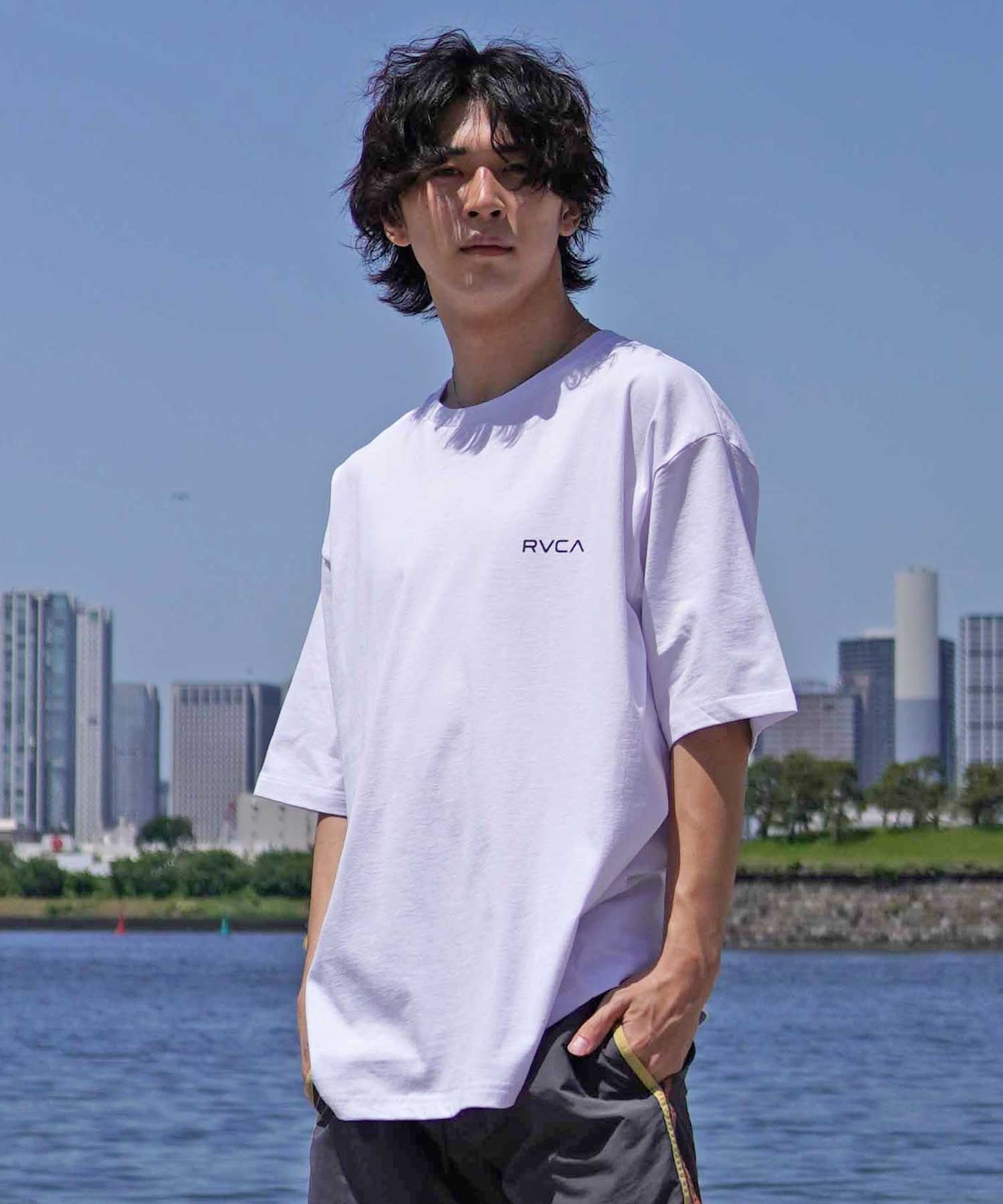 RVCA ルーカ メンズ 半袖 Tシャツ 和柄 DESI JAPAN EXCLUSIVE BE04A-P29 ムラサキスポーツ限定(WHT-S)