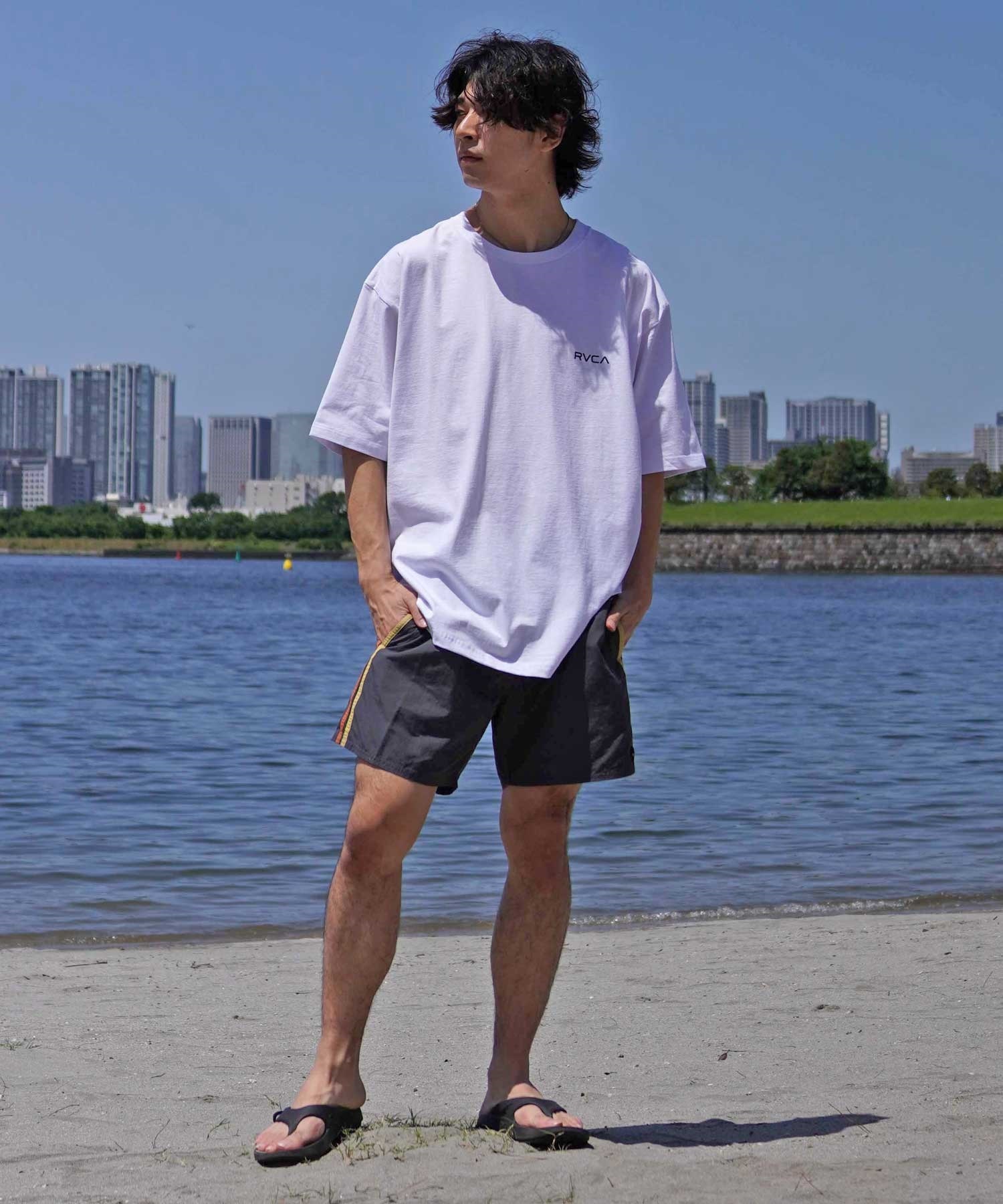 RVCA ルーカ メンズ 半袖 Tシャツ 和柄 DESI JAPAN EXCLUSIVE BE04A-P29 ムラサキスポーツ限定(WHT-S)