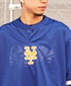 Fanatics ファナティクス メンズ 半袖 Tシャツ ゲームシャツ メッシュ MLB ニューヨーク・メッツ ML2124SS0002 ムラサキスポーツ限定(BLUE-M)