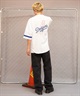 Fanatics ファナティクス メンズ 半袖 Tシャツ ゲームシャツ メッシュ MLB ロサンゼルス・ドジャース ML2124SS0003 ムラサキスポーツ限定(WHITE-M)