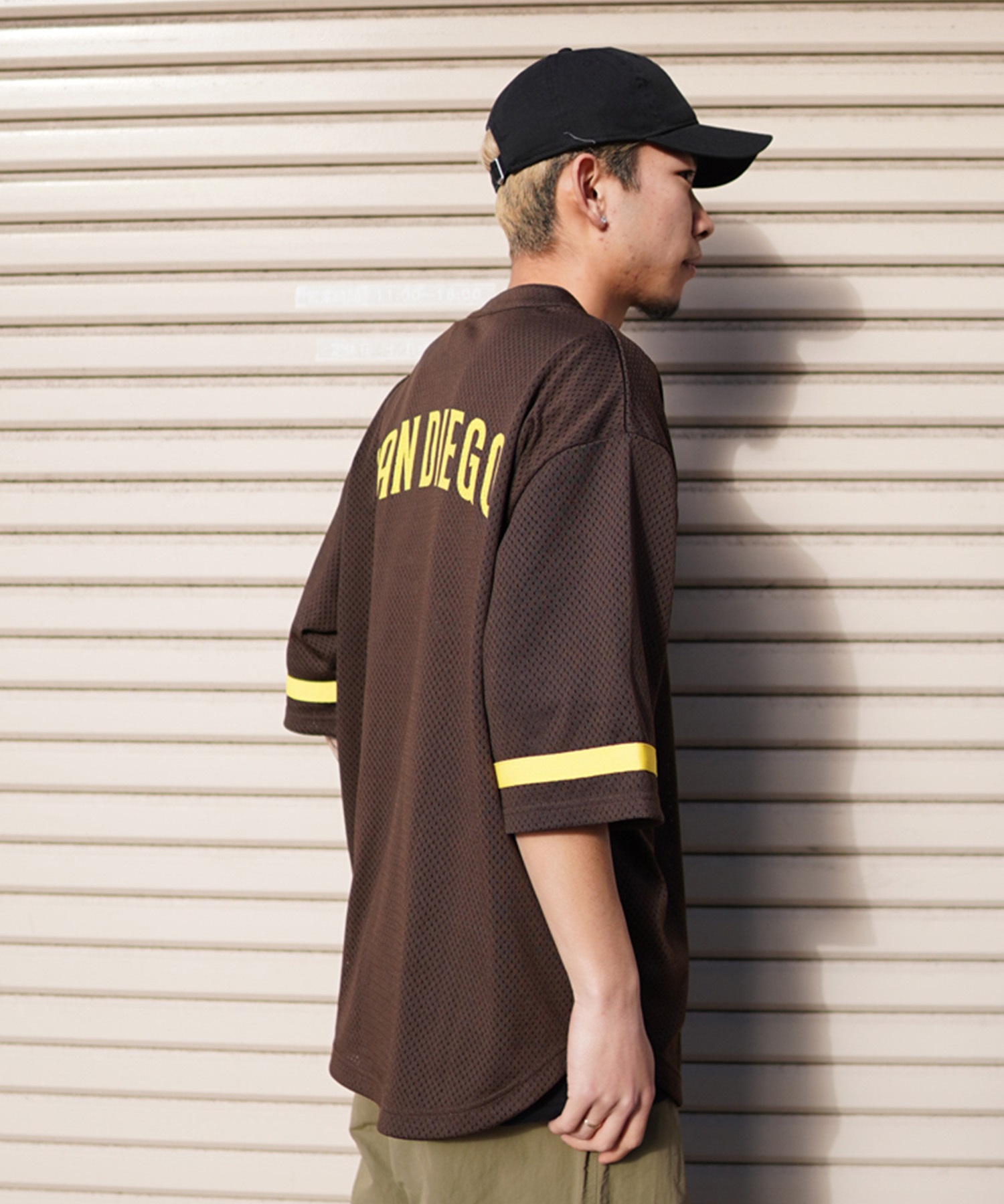 Fanatics ファナティクス メンズ 半袖 Tシャツ ゲームシャツ メッシュ MLB サンディエゴ・パドレス ML2124SS0004 ムラサキスポーツ限定(BROWN-M)