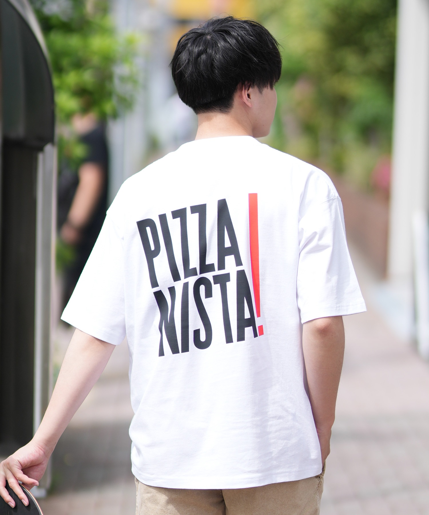 PIZZANISTA ピッザニスタ 半袖 Tシャツ メンズ ユニセックス オーバーサイズ PNTM242-02 ムラサキスポーツ限定(WT-M)