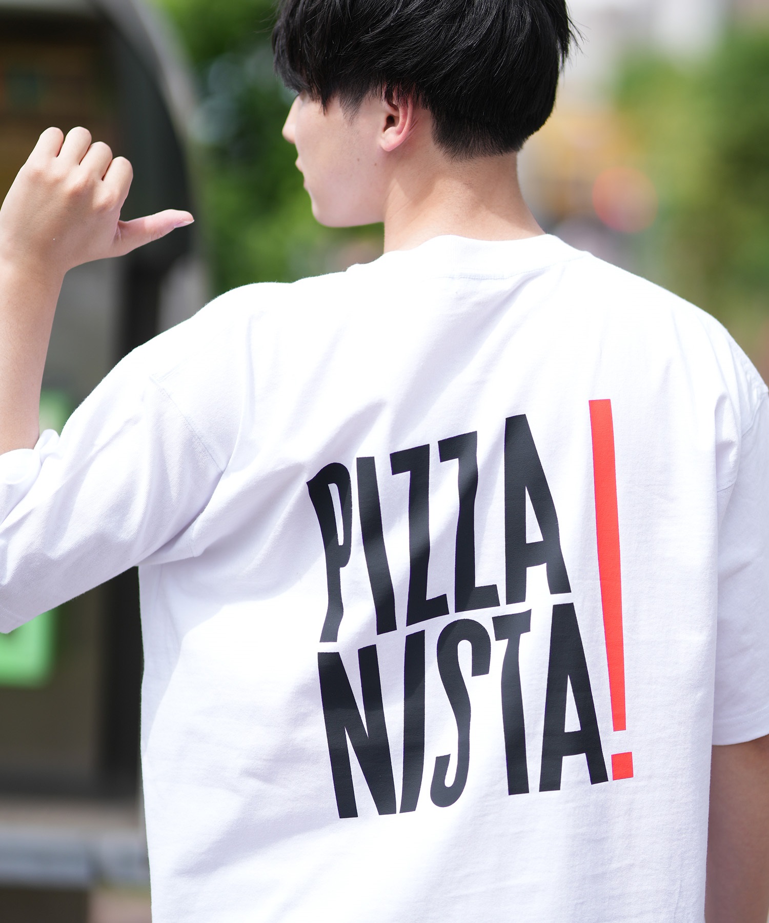 PIZZANISTA ピッザニスタ 半袖 Tシャツ メンズ ユニセックス オーバーサイズ PNTM242-02 ムラサキスポーツ限定(WT-M)