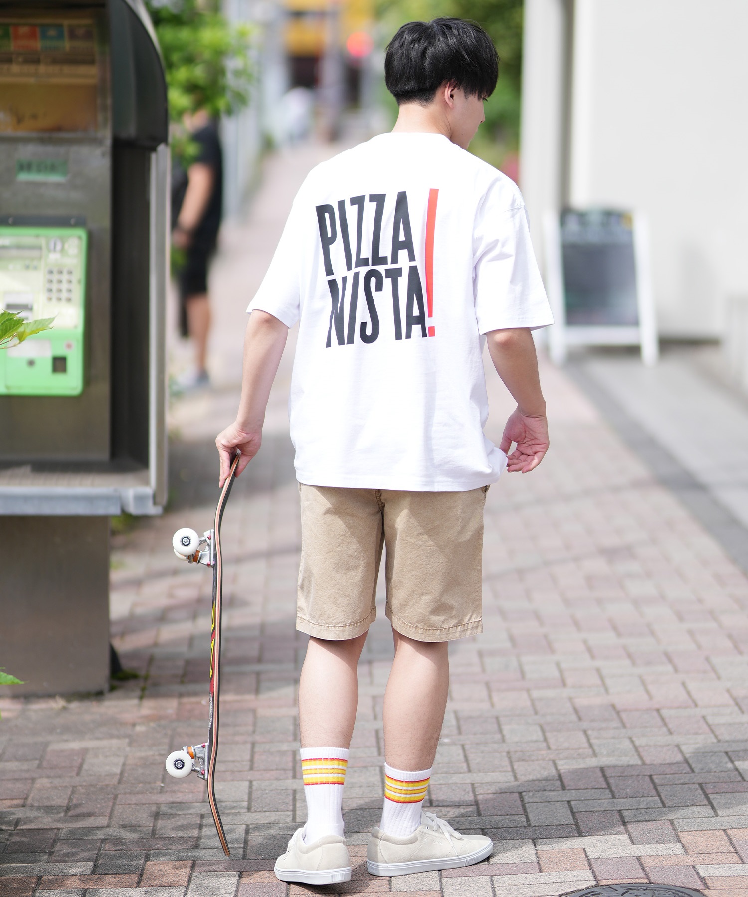 PIZZANISTA ピッザニスタ 半袖 Tシャツ メンズ ユニセックス オーバーサイズ PNTM242-02 ムラサキスポーツ限定(WT-M)