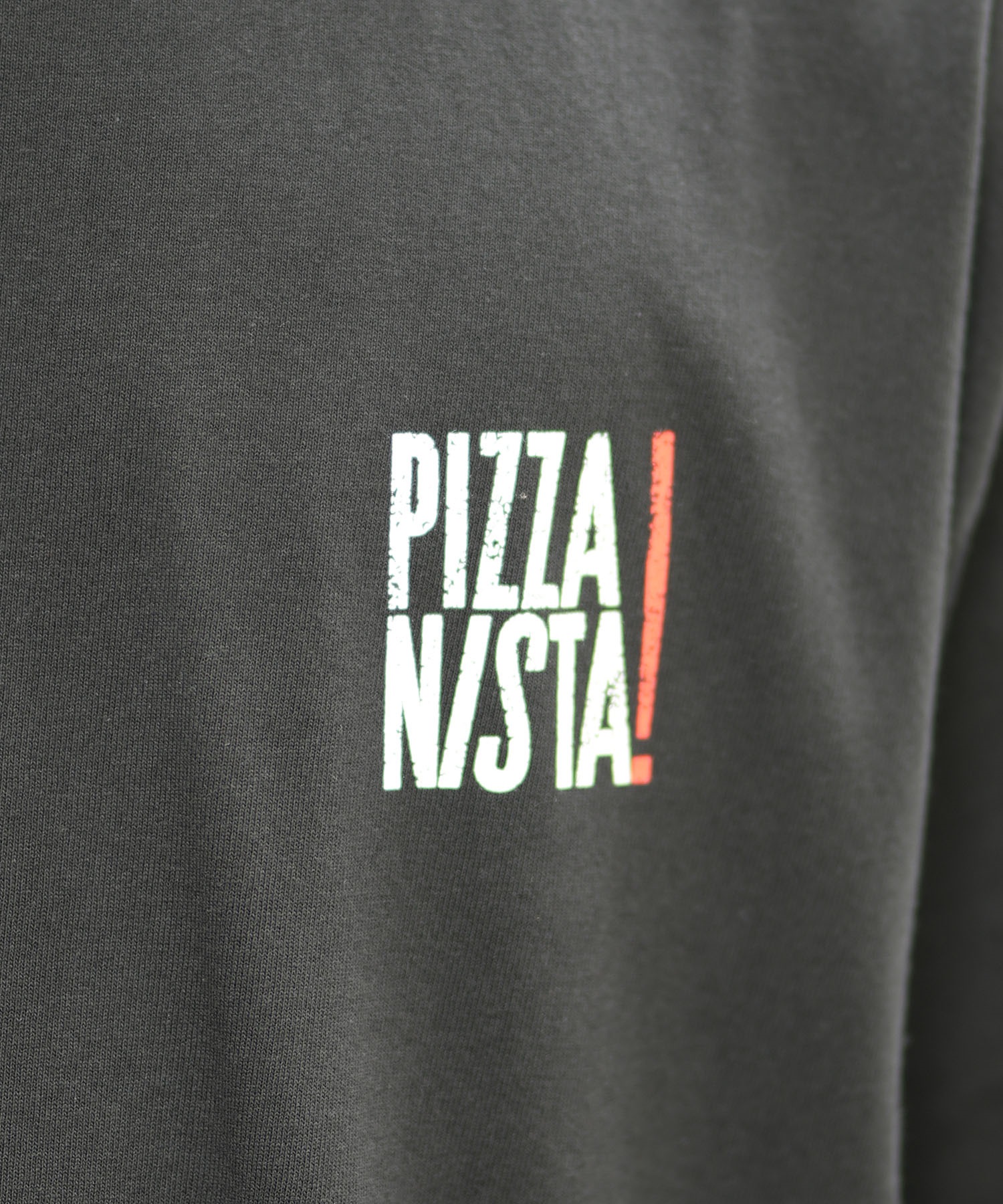 PIZZANISTA ピッザニスタ 半袖 Tシャツ メンズ ユニセックス カスレプリント PNTM242-03 ムラサキスポーツ限定(WT-M)