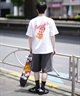 PIZZANISTA ピッザニスタ 半袖 Tシャツ メンズ ユニセックス カスレプリント PNTM242-03 ムラサキスポーツ限定(WT-M)